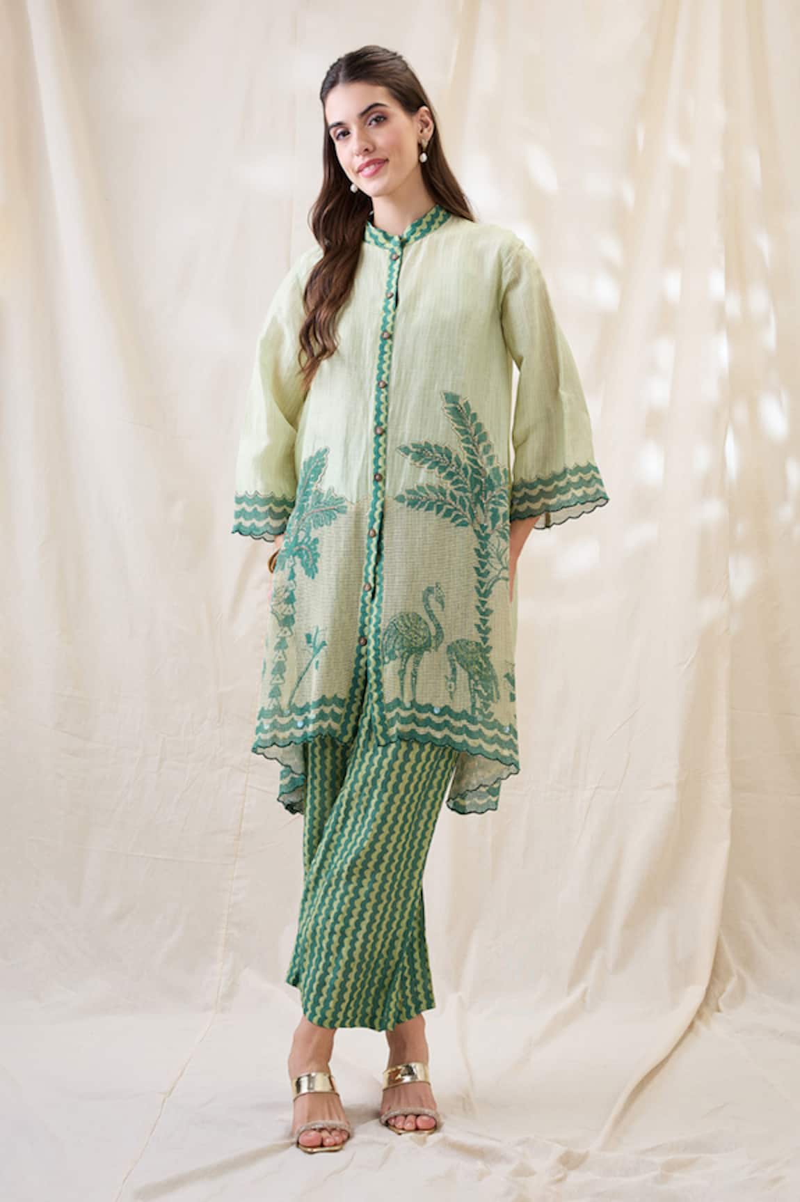 Soup By Sougat Paul Noorani Embellished Kurta Set 