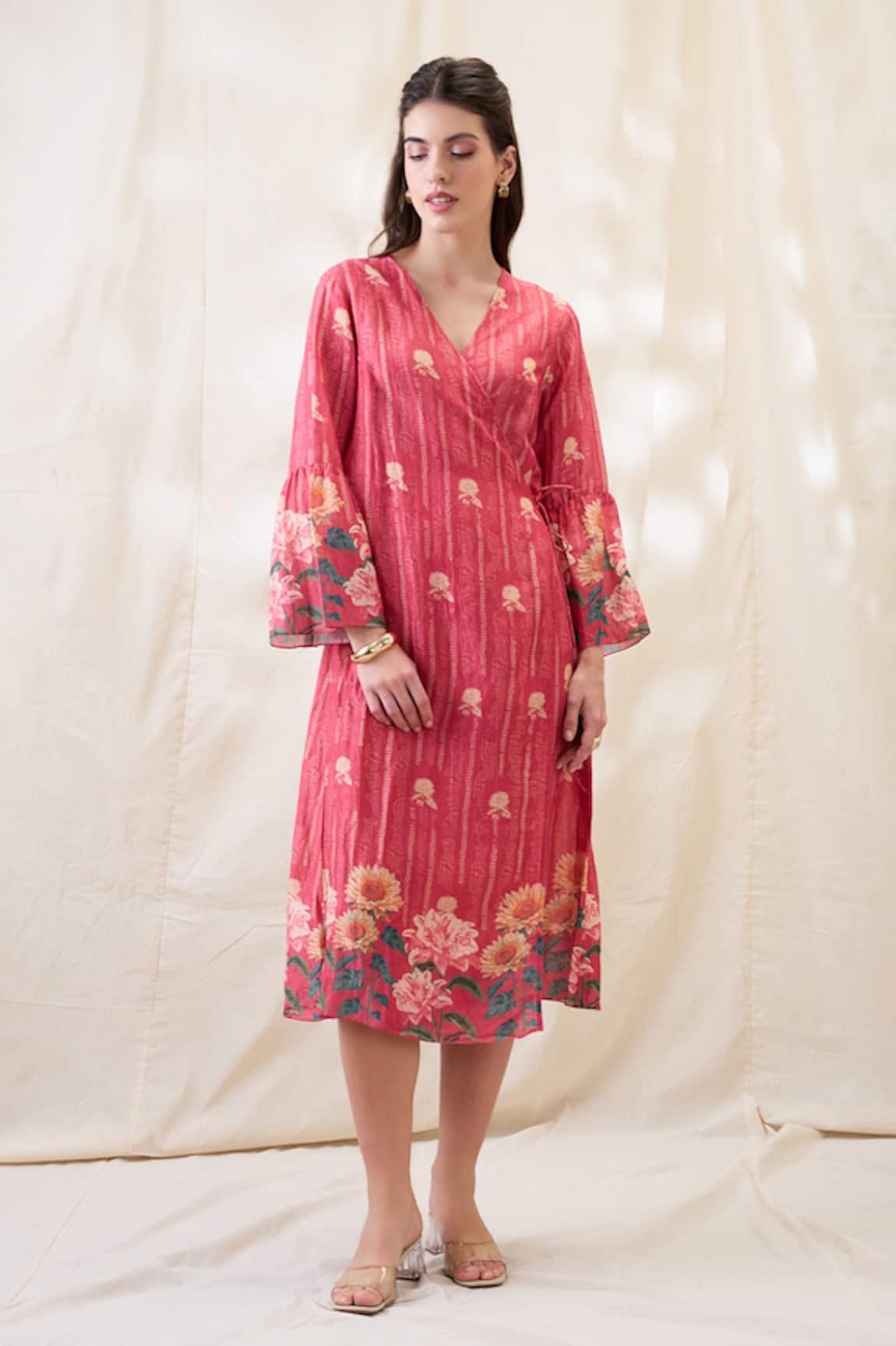 Soup By Sougat Paul Ravya Front Overlapped Dress 