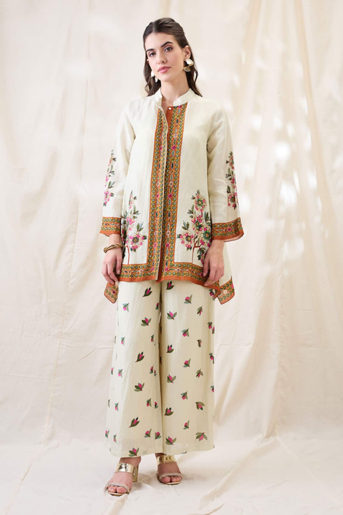 Soup By Sougat Paul Gulazaar Embroidered Tunic Pant Set 