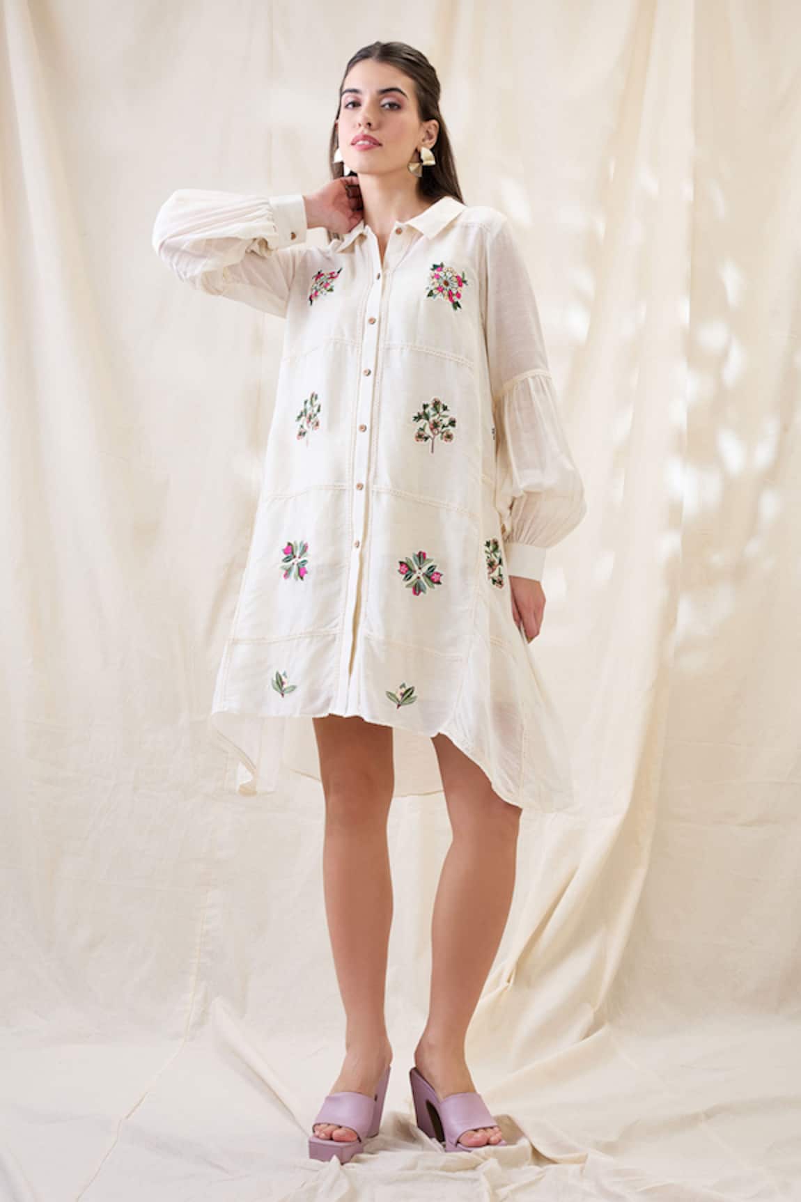 Soup By Sougat Paul Gulzaar Appliqued A-Line Dress 
