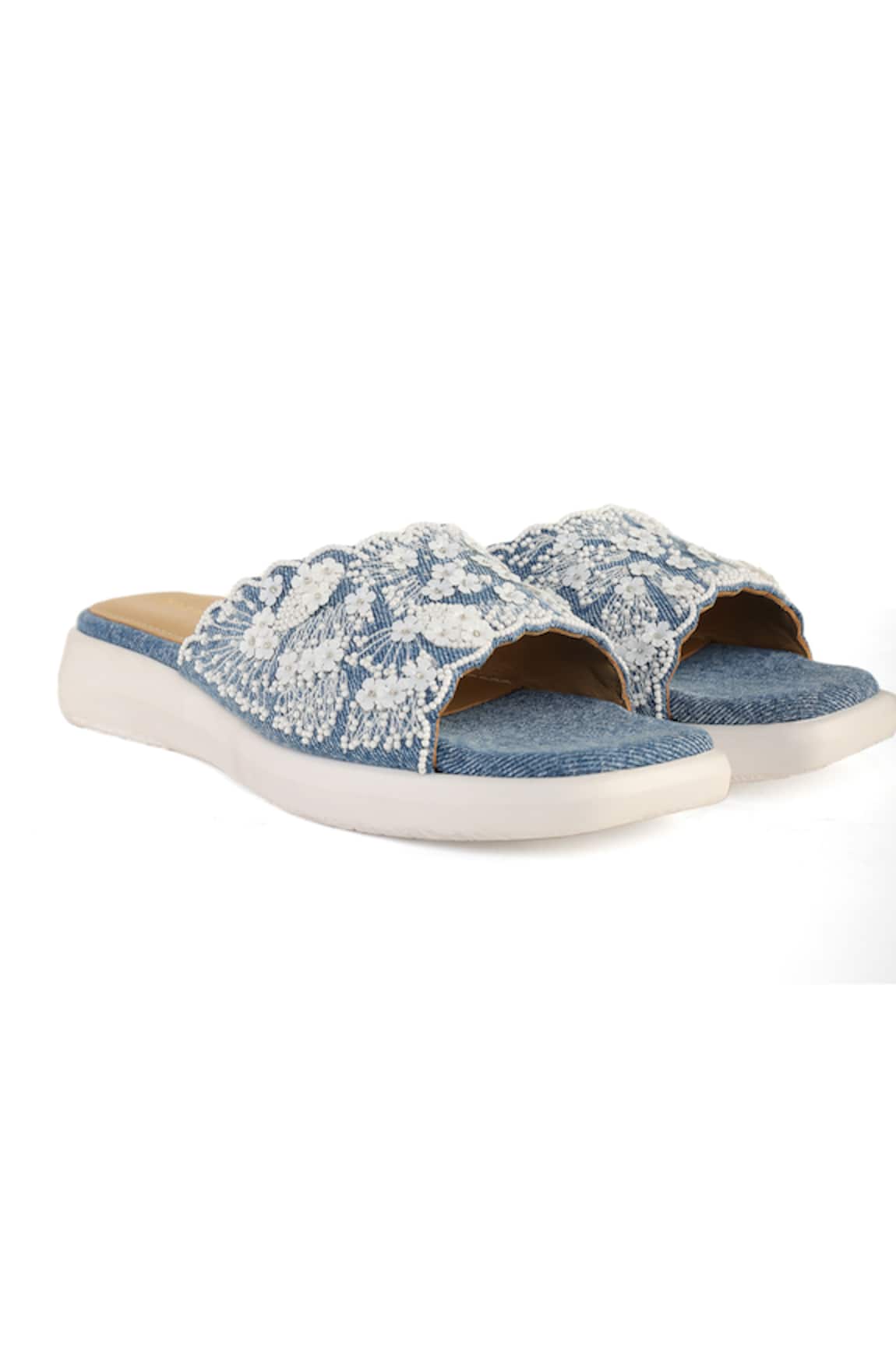 Anaar Designer Denim Mallorca Sandals 