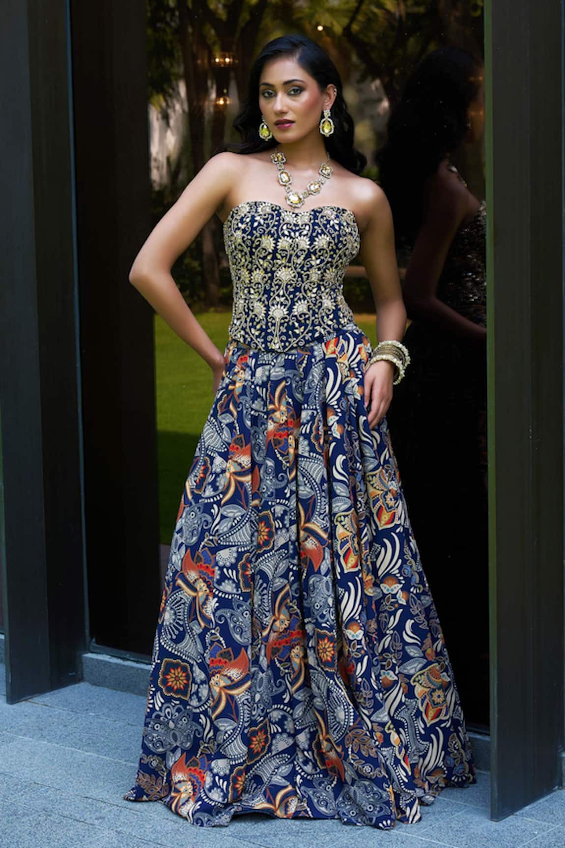 Rashika Sharma Shanaya Hand Embellished Corset Lehenga Set 