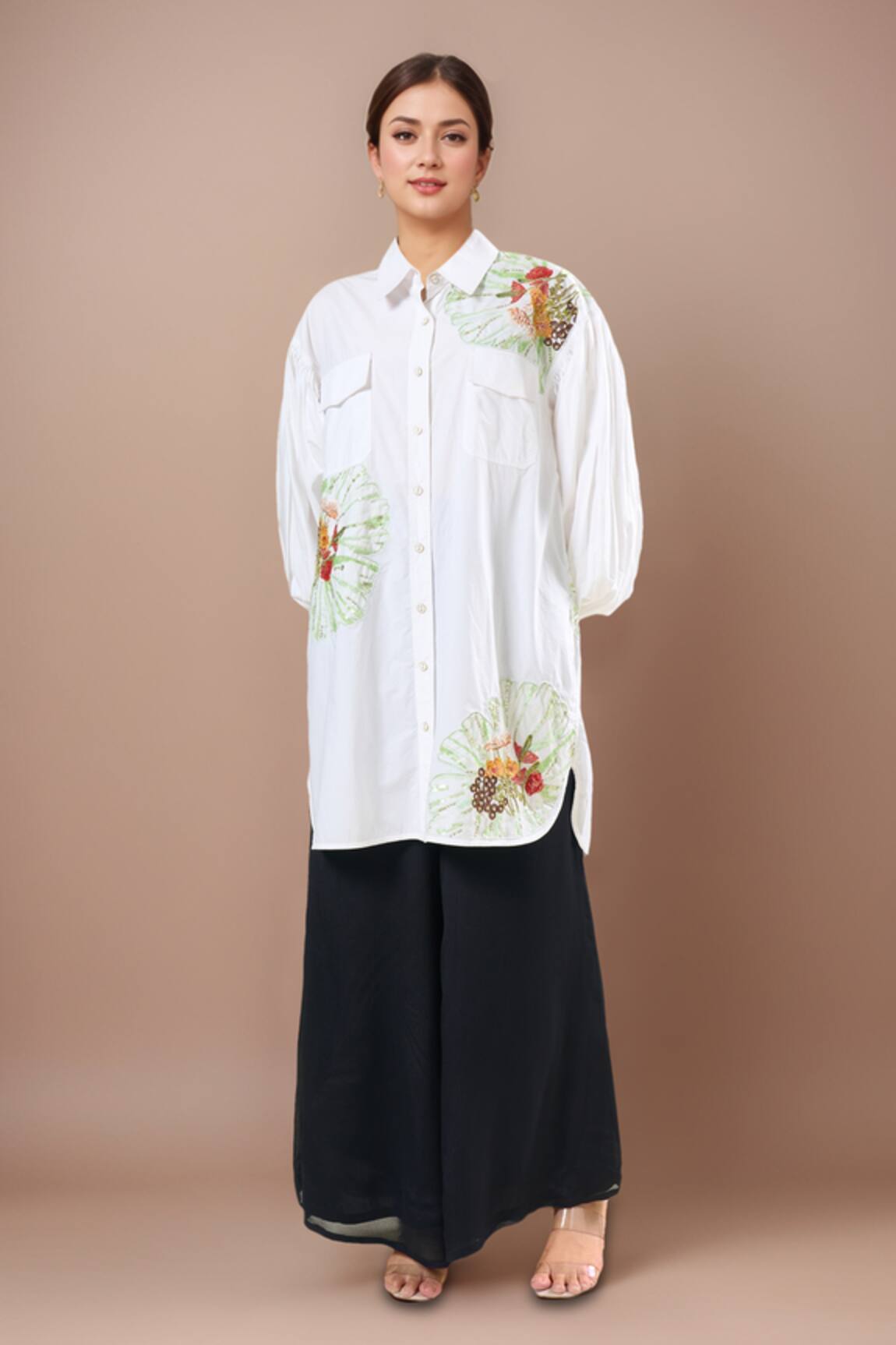 Afew By Rahul Mishra Embroidered White Shirt 