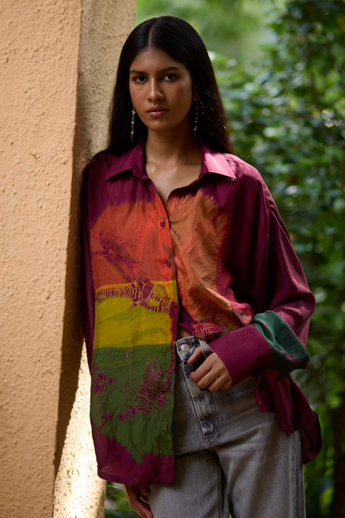 Medha Multi Color Pure Silk Shirt 