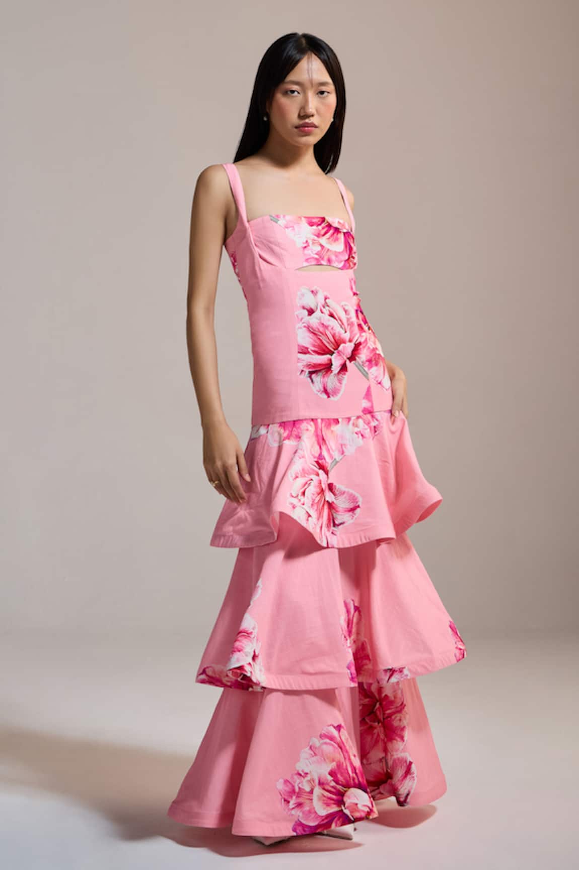 THE IASO Peony Cascade Dress 