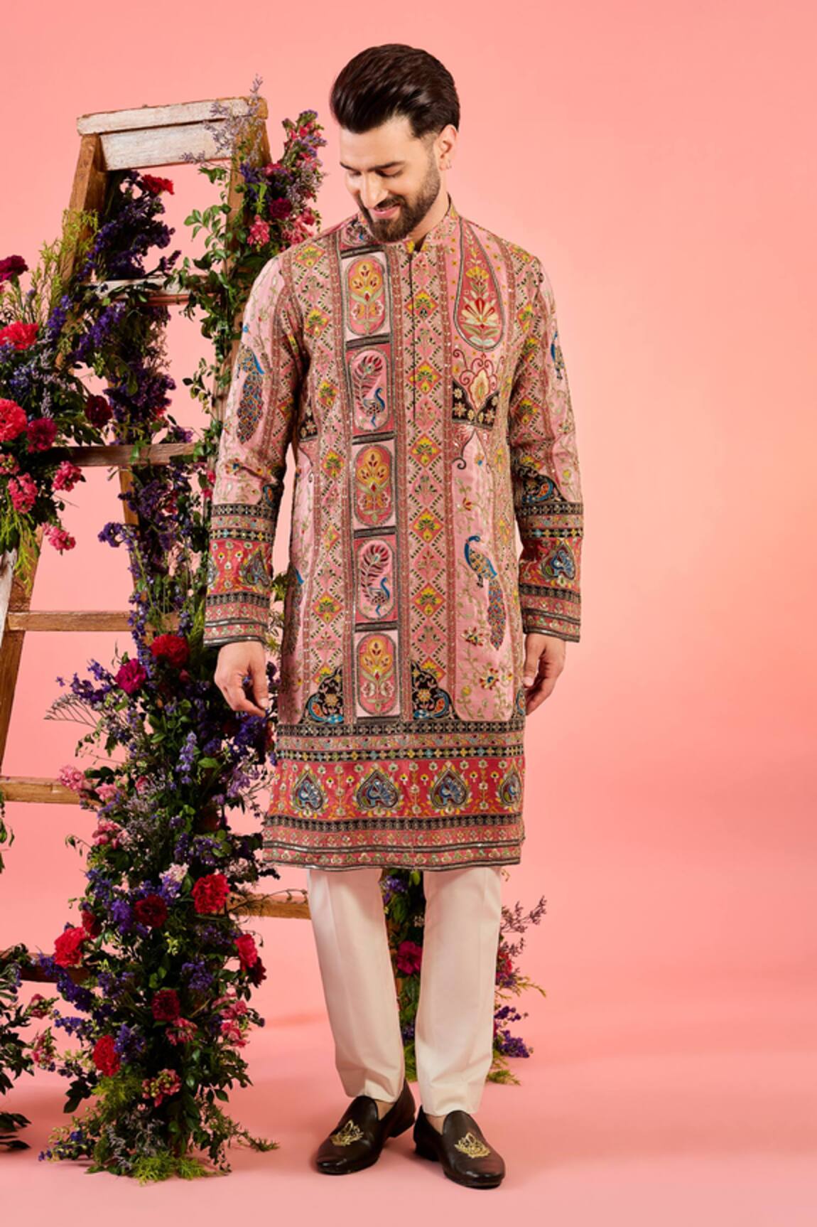 Kasbah Chikankari Pink Kurta 
