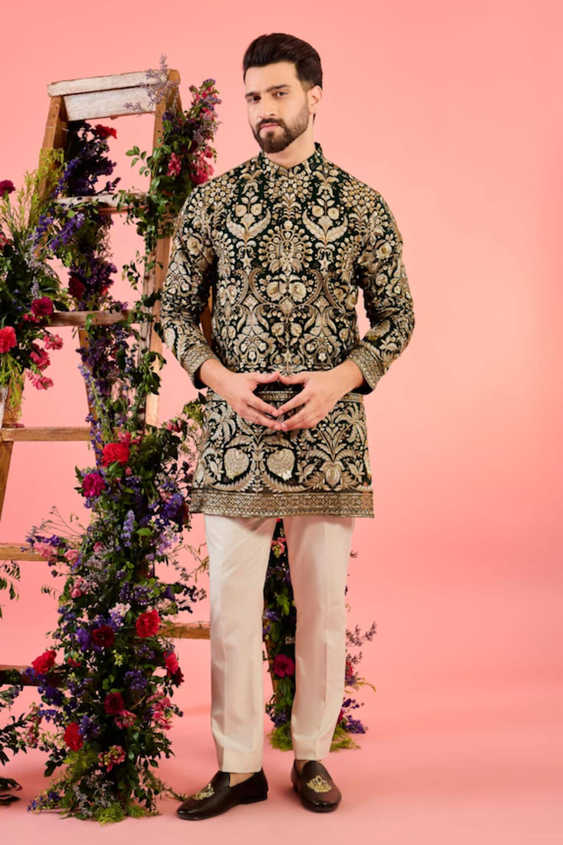 Kasbah Designer Zari Work Kurta 