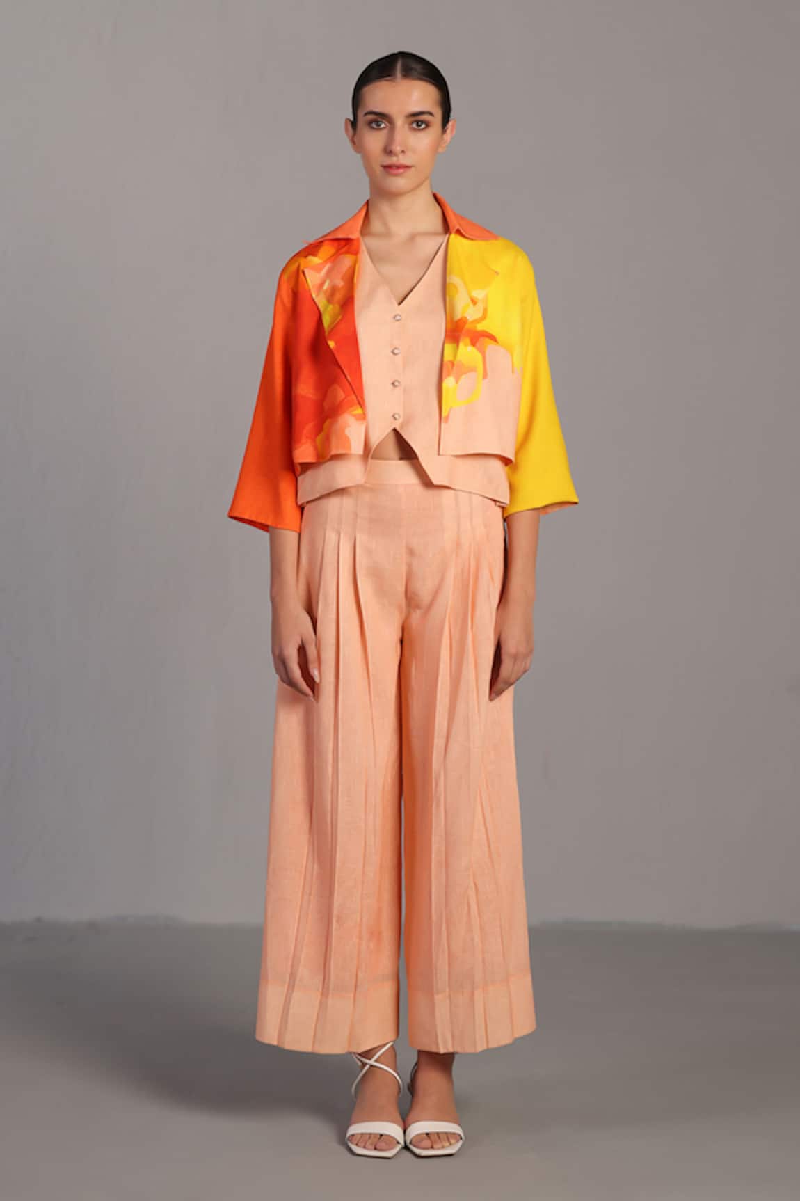 Clos Bright Orange & Yellow Designer Set 