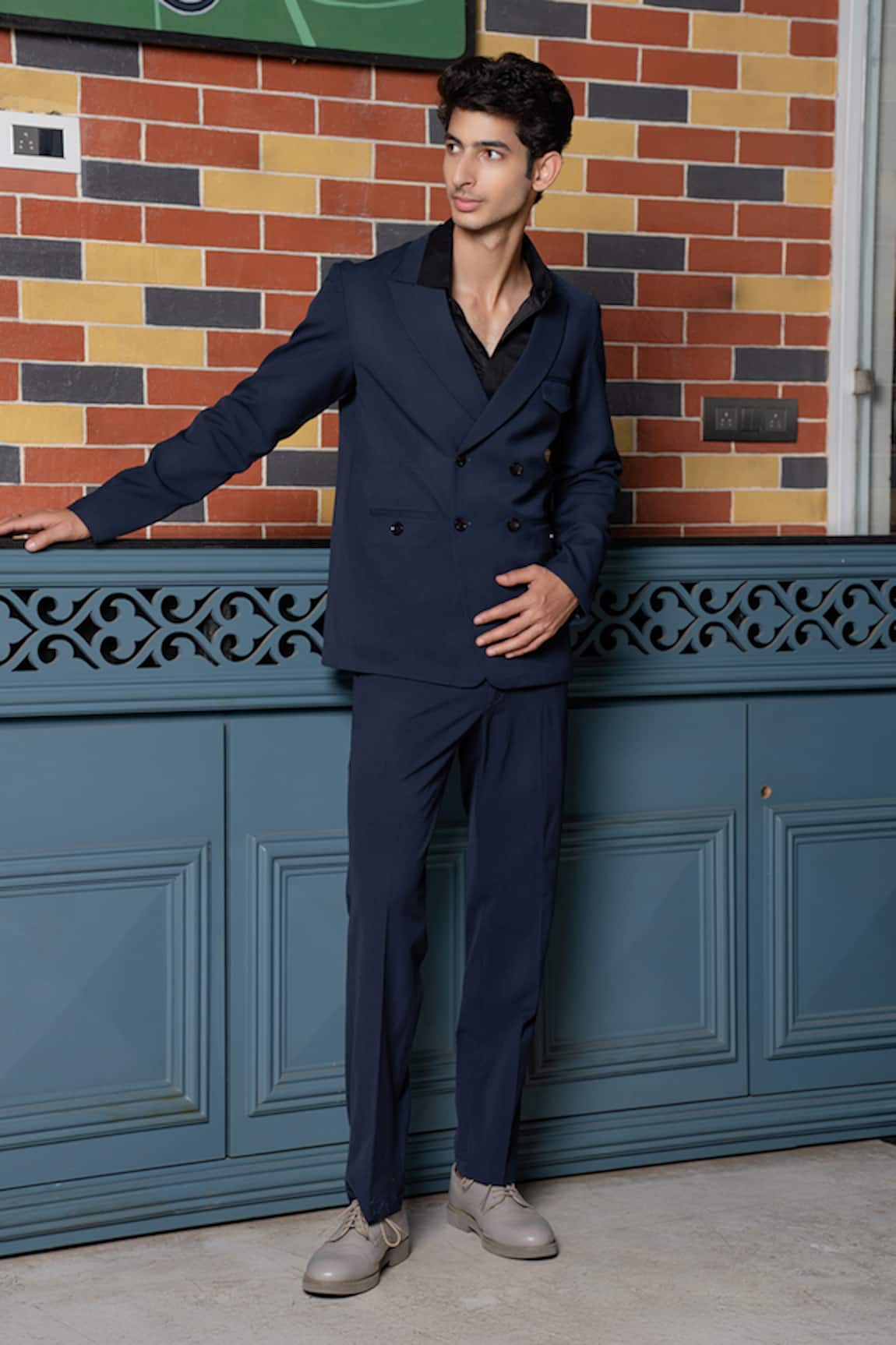 Hilo Design Midnight Black Tailored Co-ord Set 