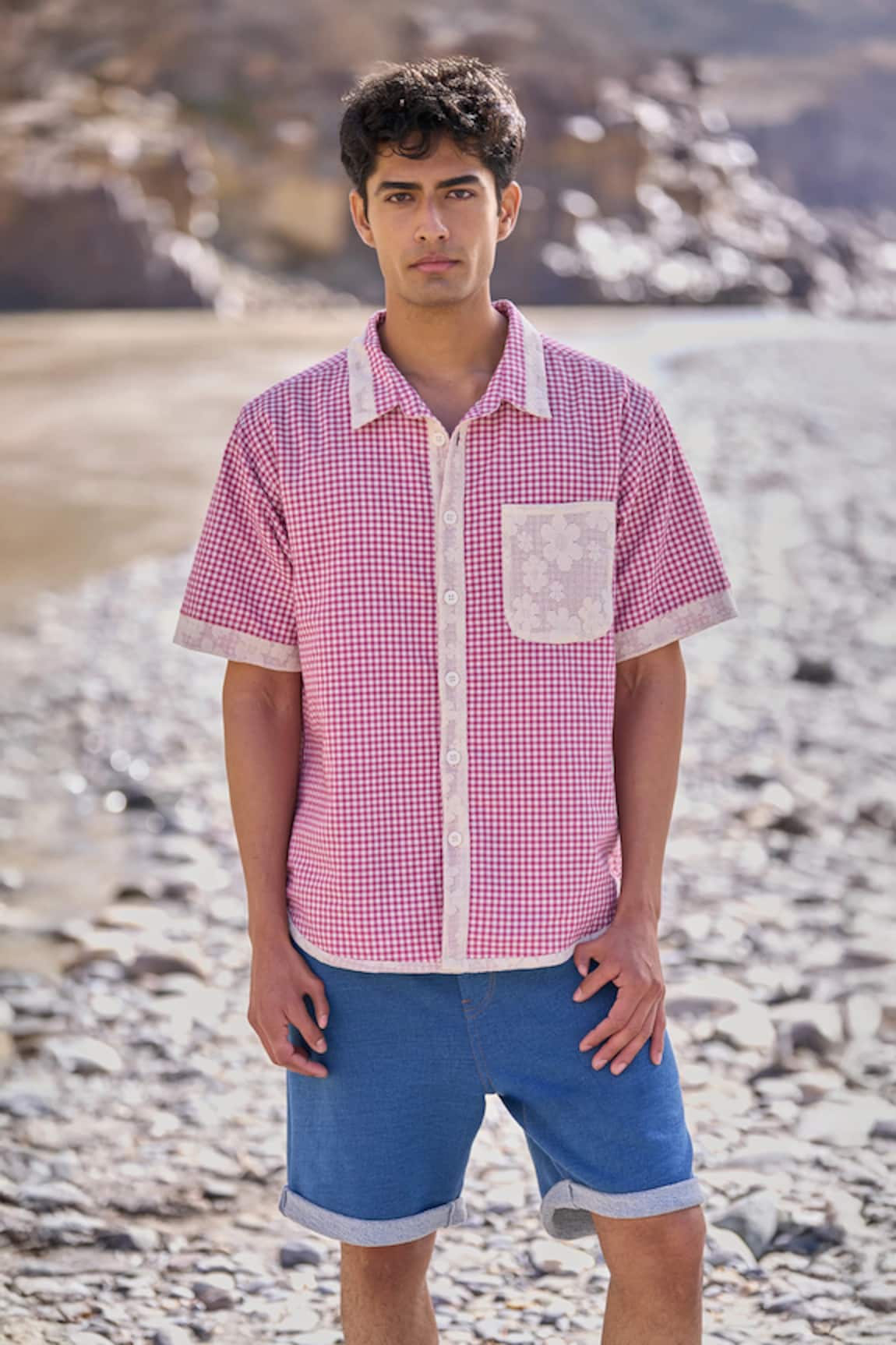 Dash And Dot Reversible Madras Check Shirt 