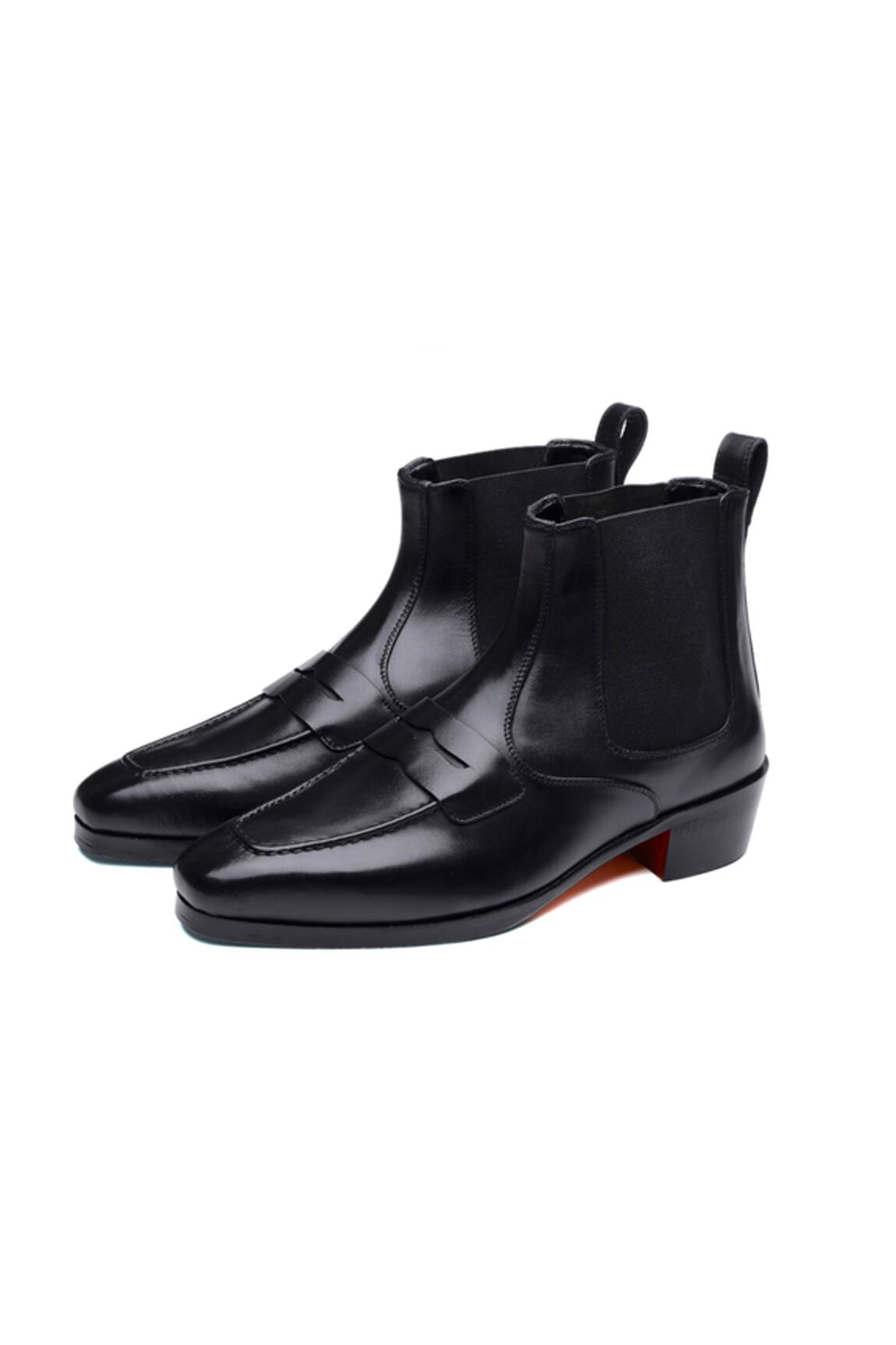 Shutiq Black Leather Manalo Boots 