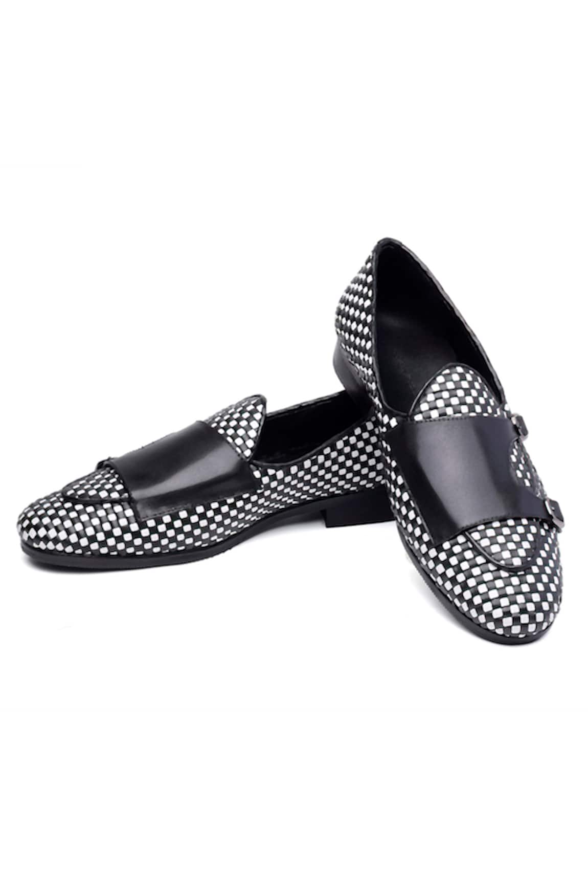 Shutiq Designer Tessera Monk Shoes 
