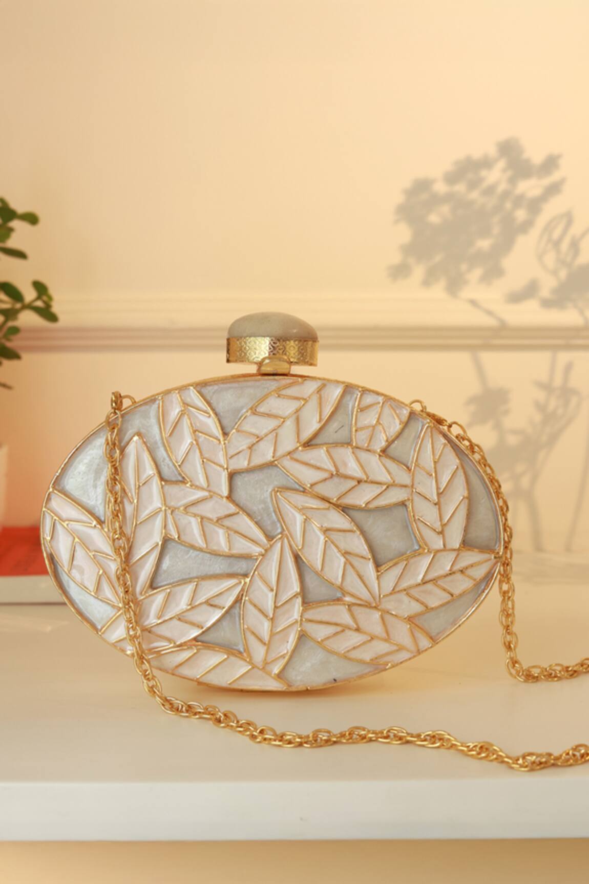 The Tan Clan Gulzar Brass Clutch 