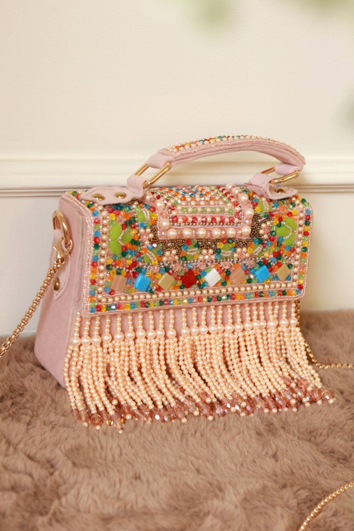 The Tan Clan Kiara Flap Over Clutch Bag 