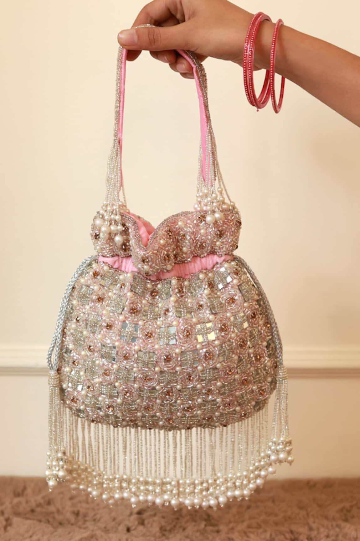 The Tan Clan Sehaj Tasselled Potli Bag 