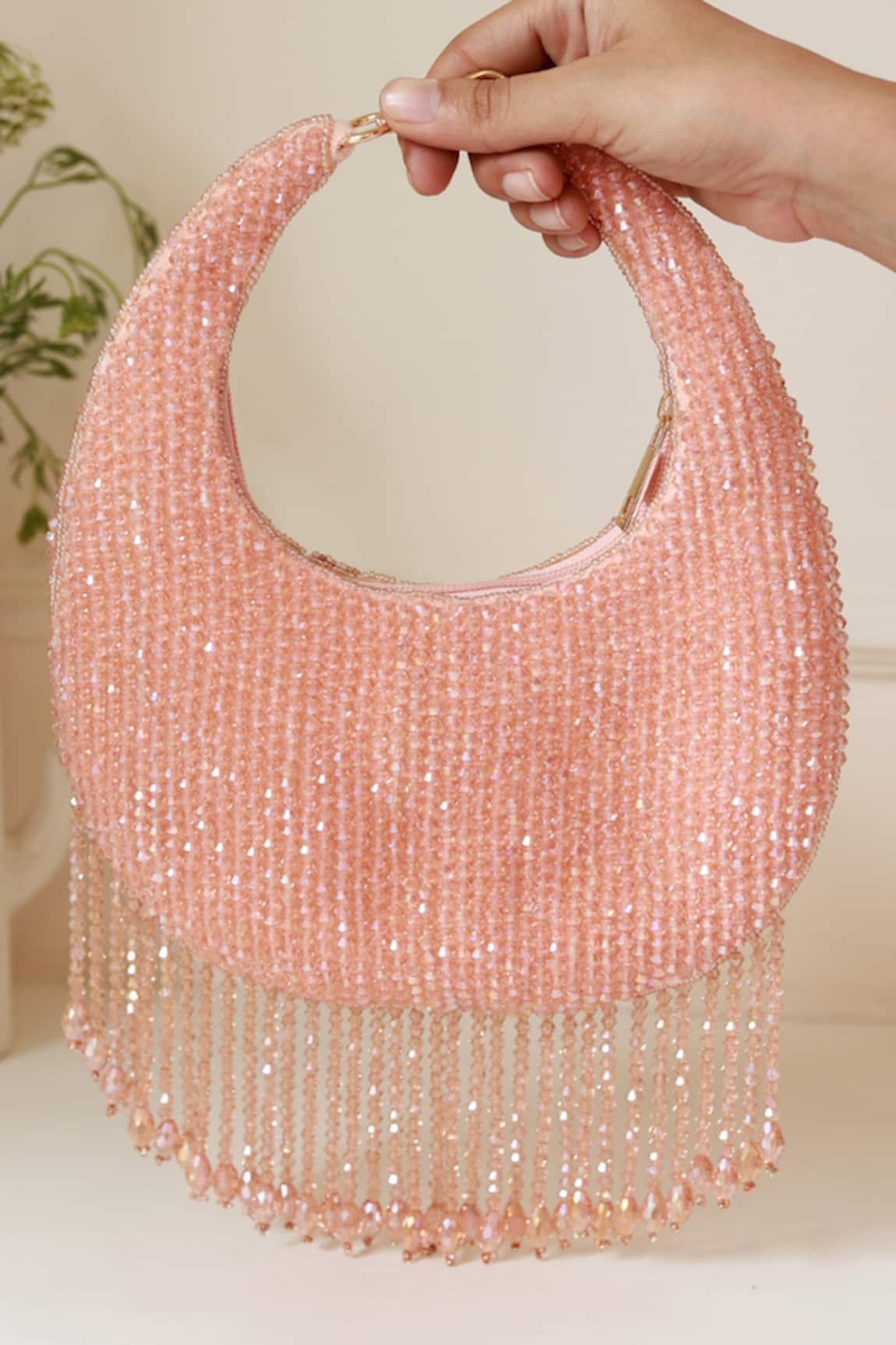 The Tan Clan Sera Drop Pearls Batua Bag 