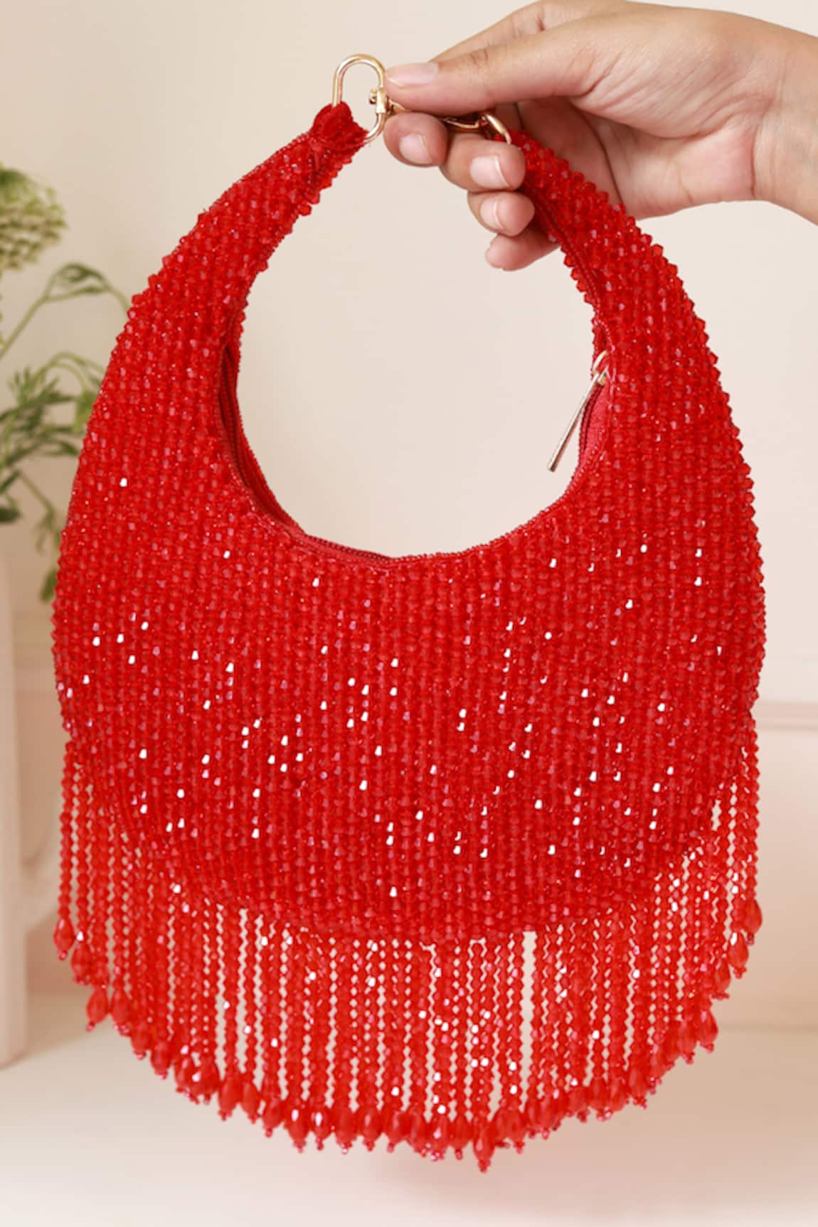 The Tan Clan Sera Drop Pearls Batua Bag 