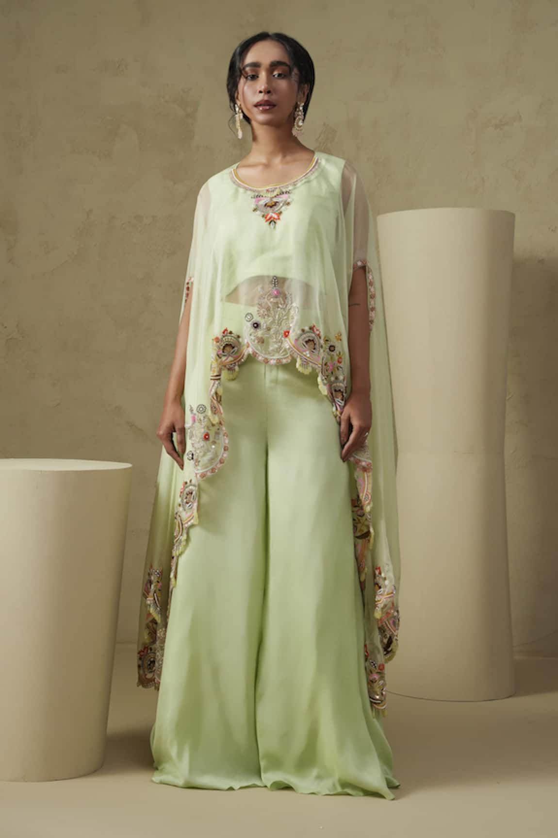 Kesar Studio Butterfly Cape Set 