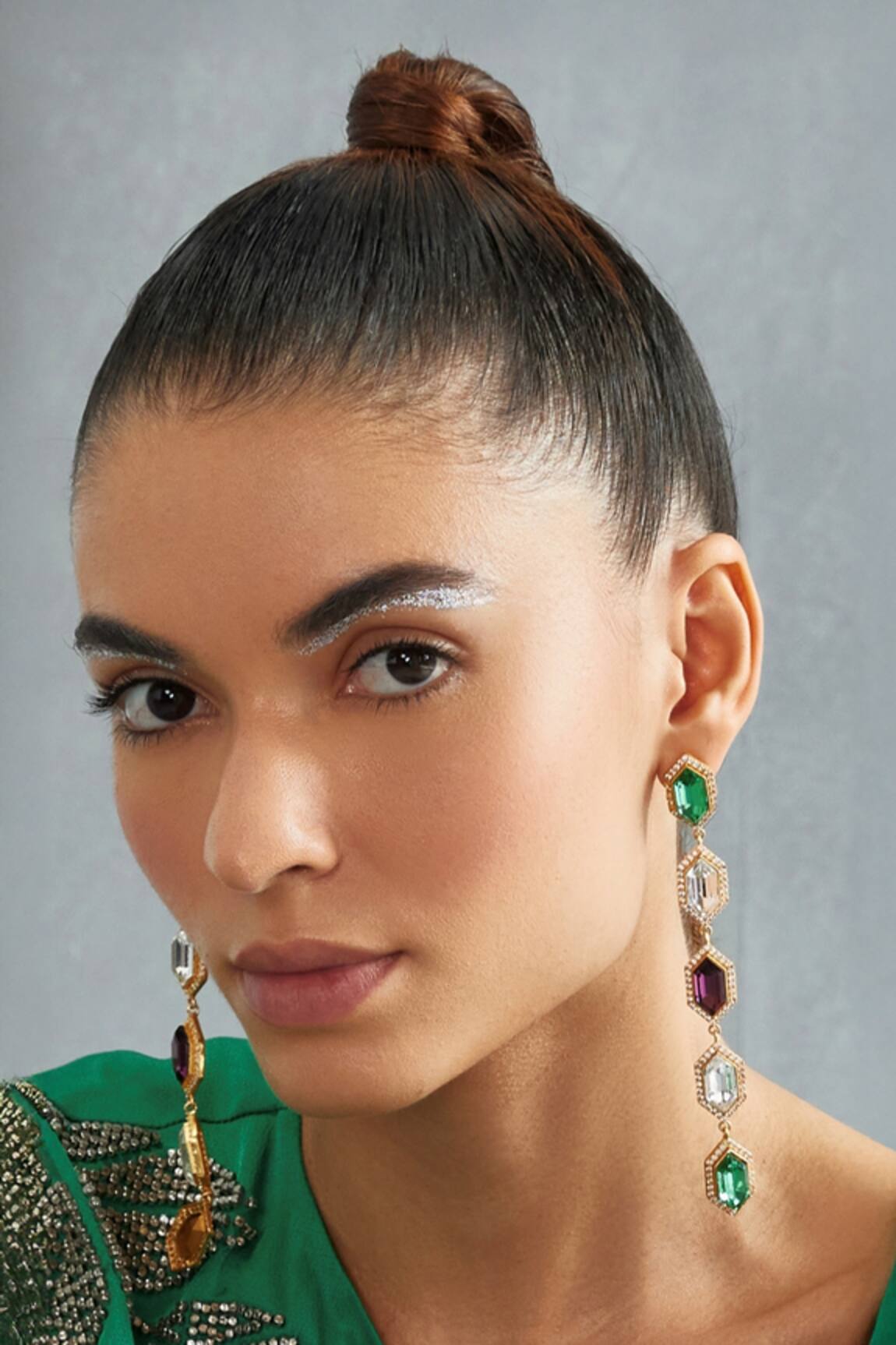 Bblingg Cavi Danglers with Multihued Crystals 