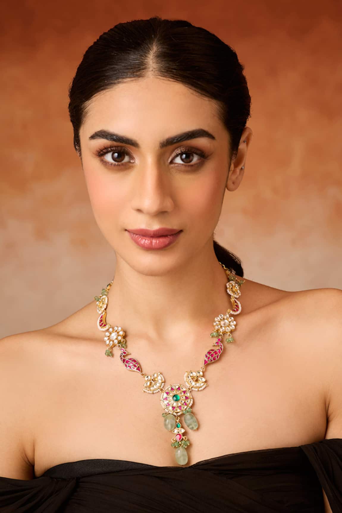 Paisley Pop Multicolored Kundan Necklace 