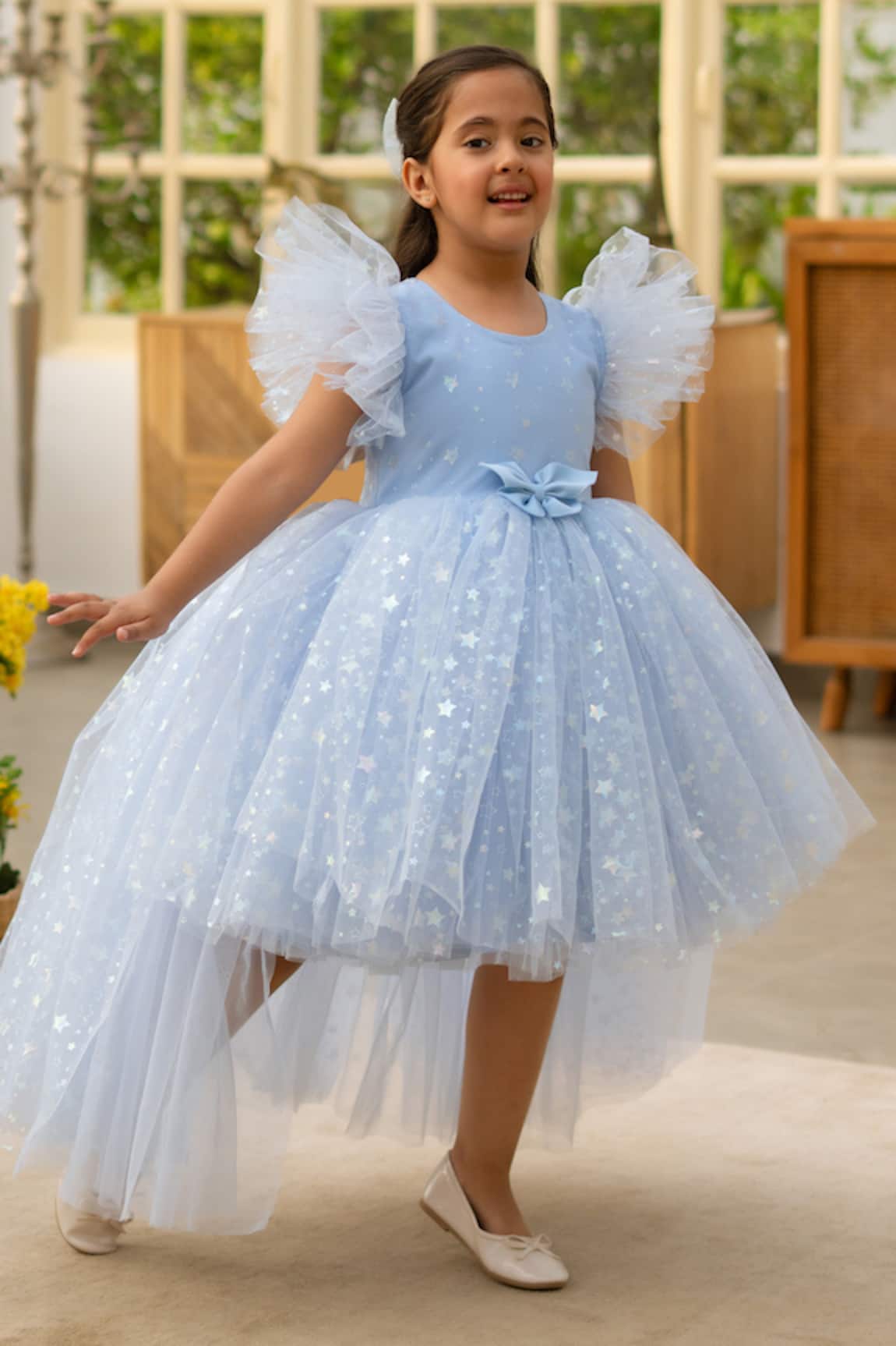 Fayon Kids Blue Designer Dress  