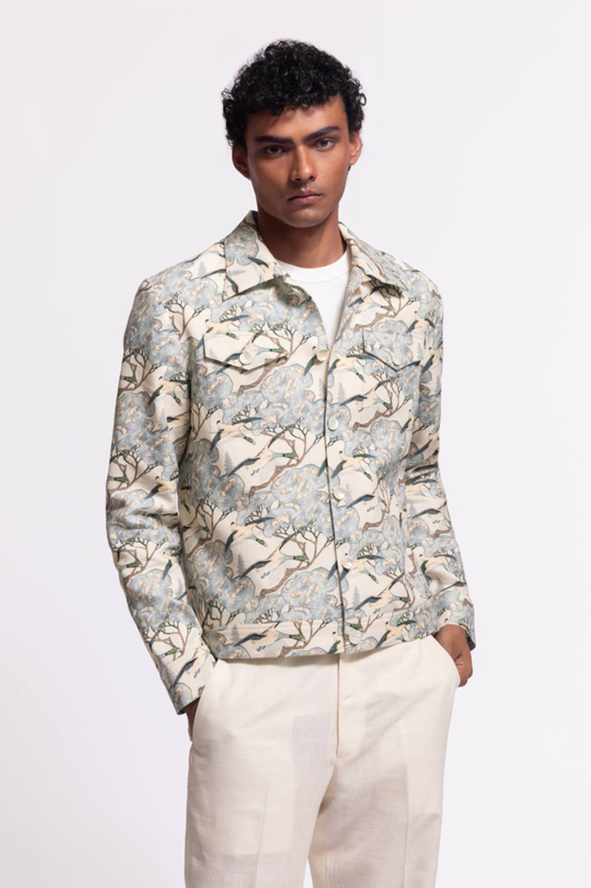 Balance By Rohit Bal Floral Print Designer Jacket 