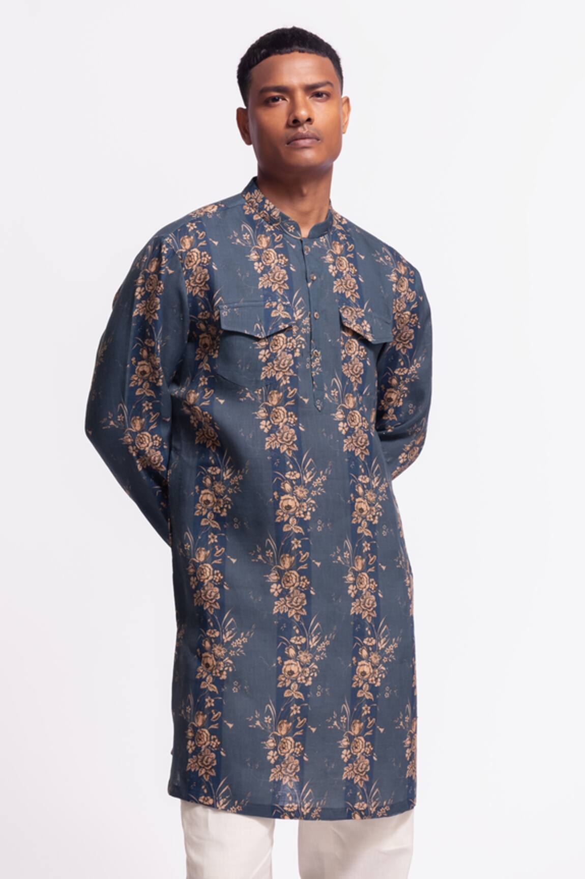 Balance By Rohit Bal Designer Floral Print Kurta 