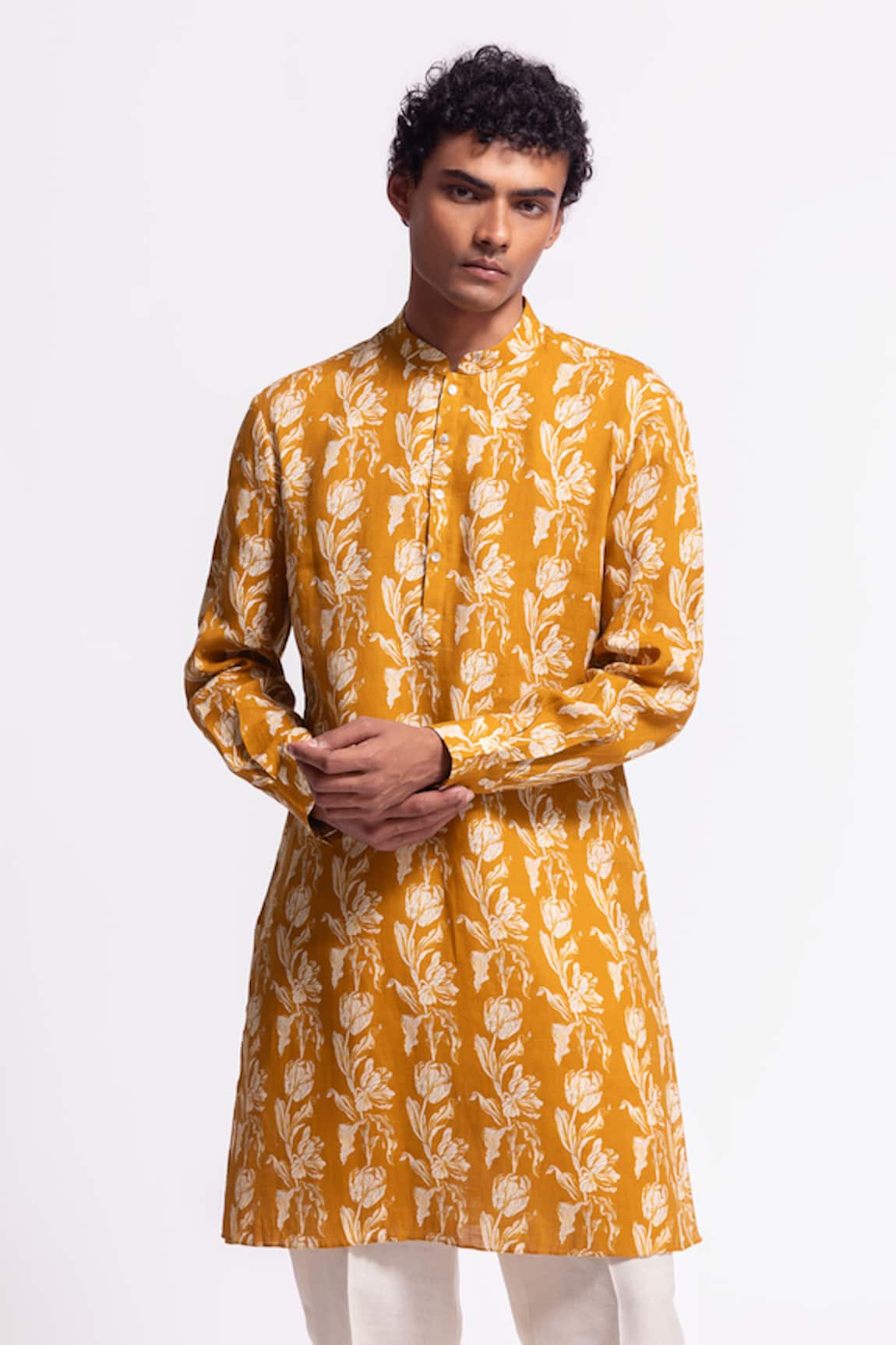 Balance By Rohit Bal Designer Floral Print Kurta 