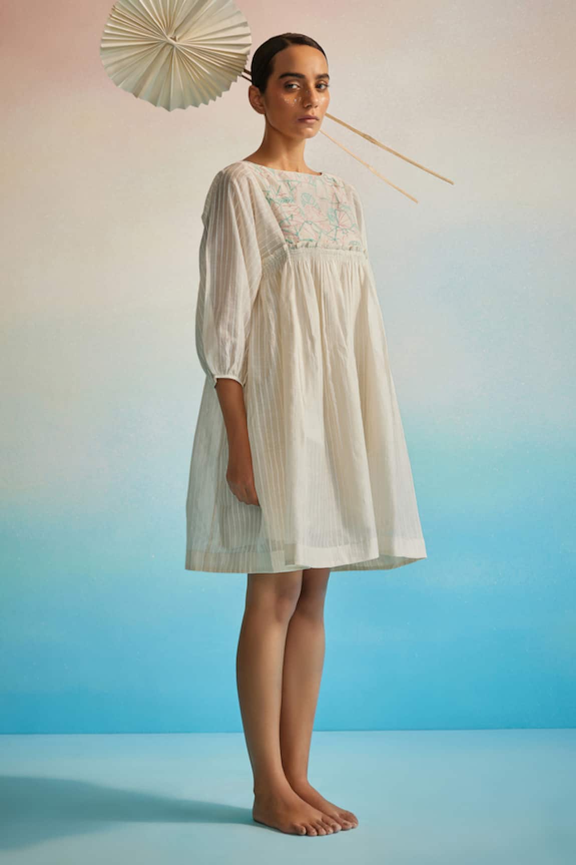 Ahmev Hakanai Square Sleeve Top 
