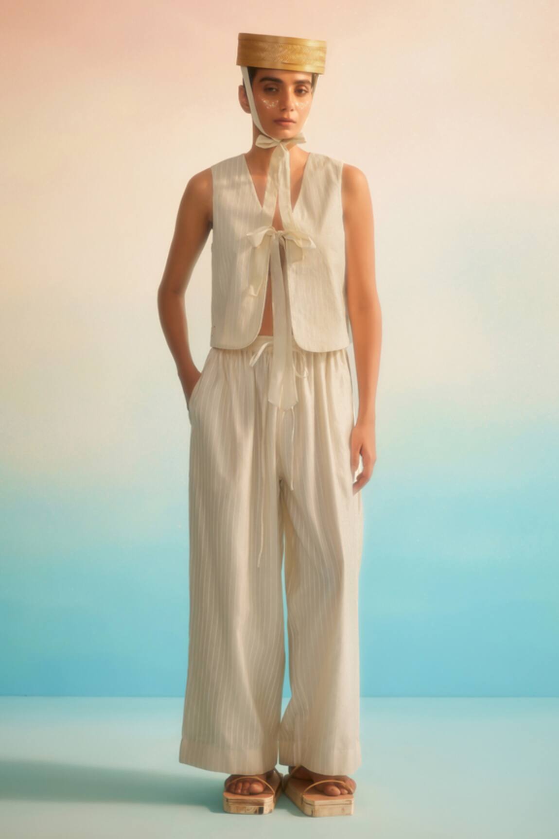 Ahmev Hama Akari Stripe Pant 