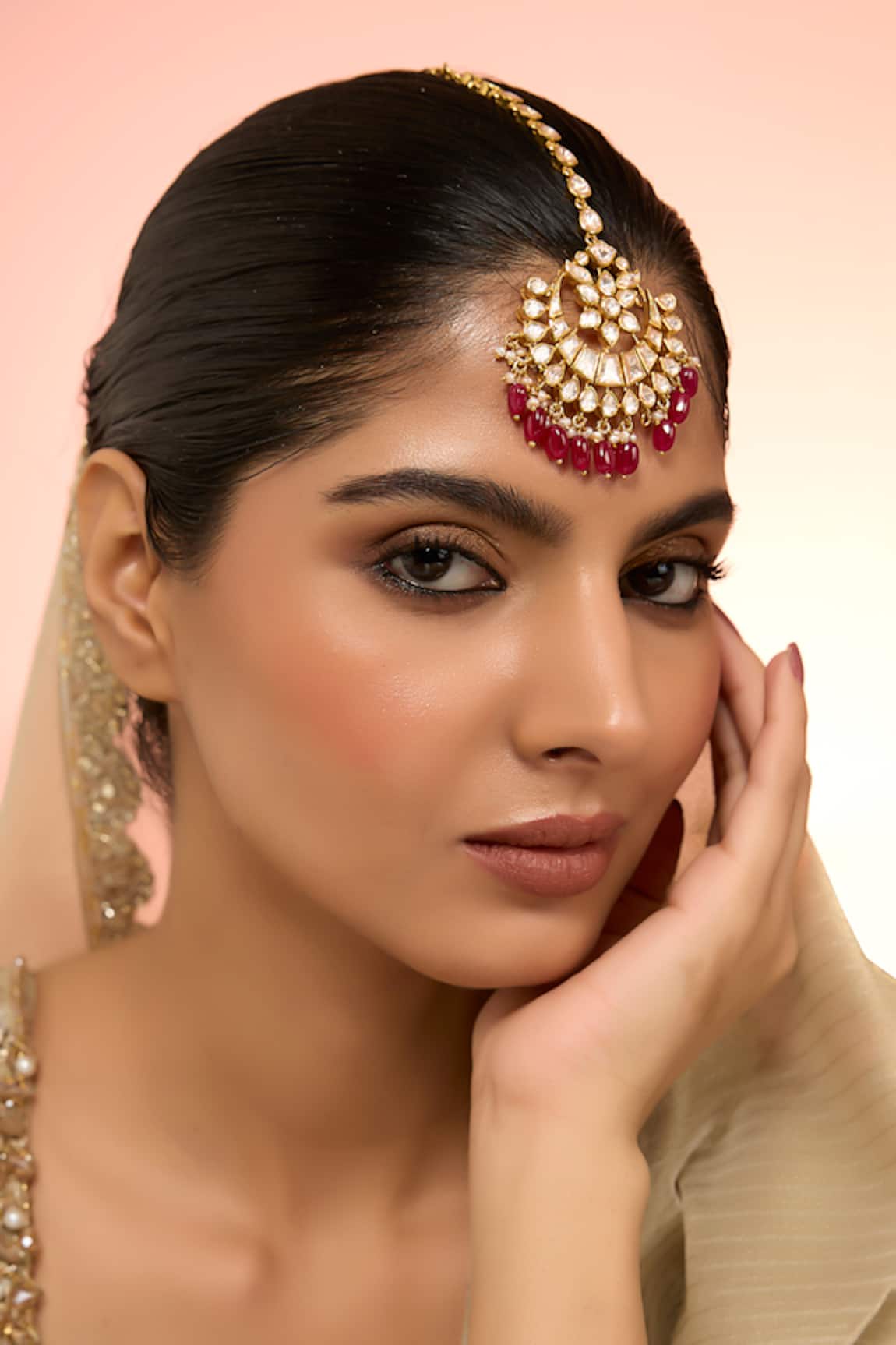 Karisa Designs Sheel Moissanite Maangtikka 