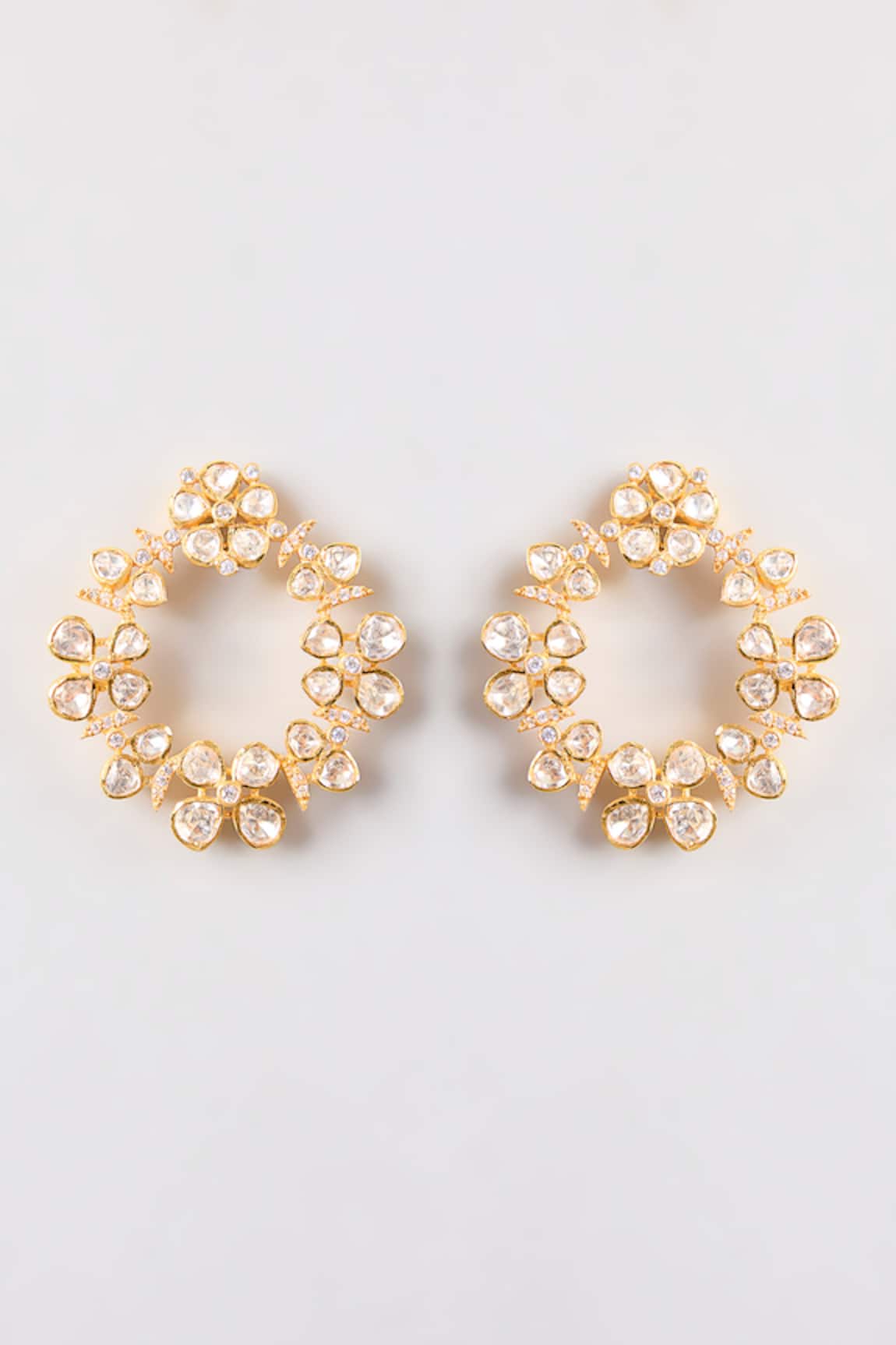Karisa Designs Classic Moissanite Hoop Earrings 