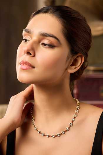 Paisley Pop Kundan Necklace 