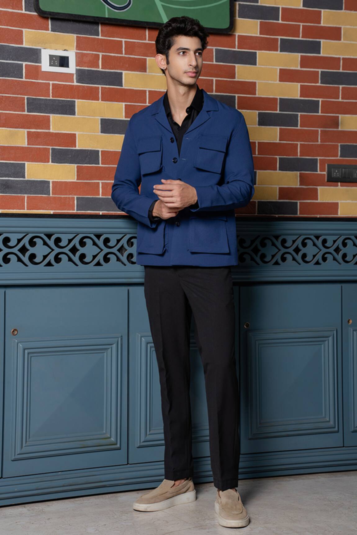 Hilo Design Minimal Matrix Black Shacket 