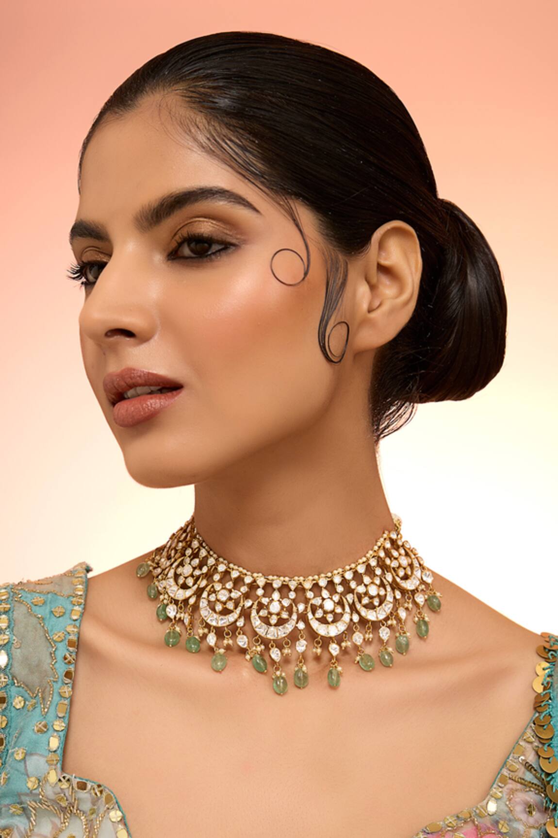 Karisa Designs Phool Moissanite Necklace 