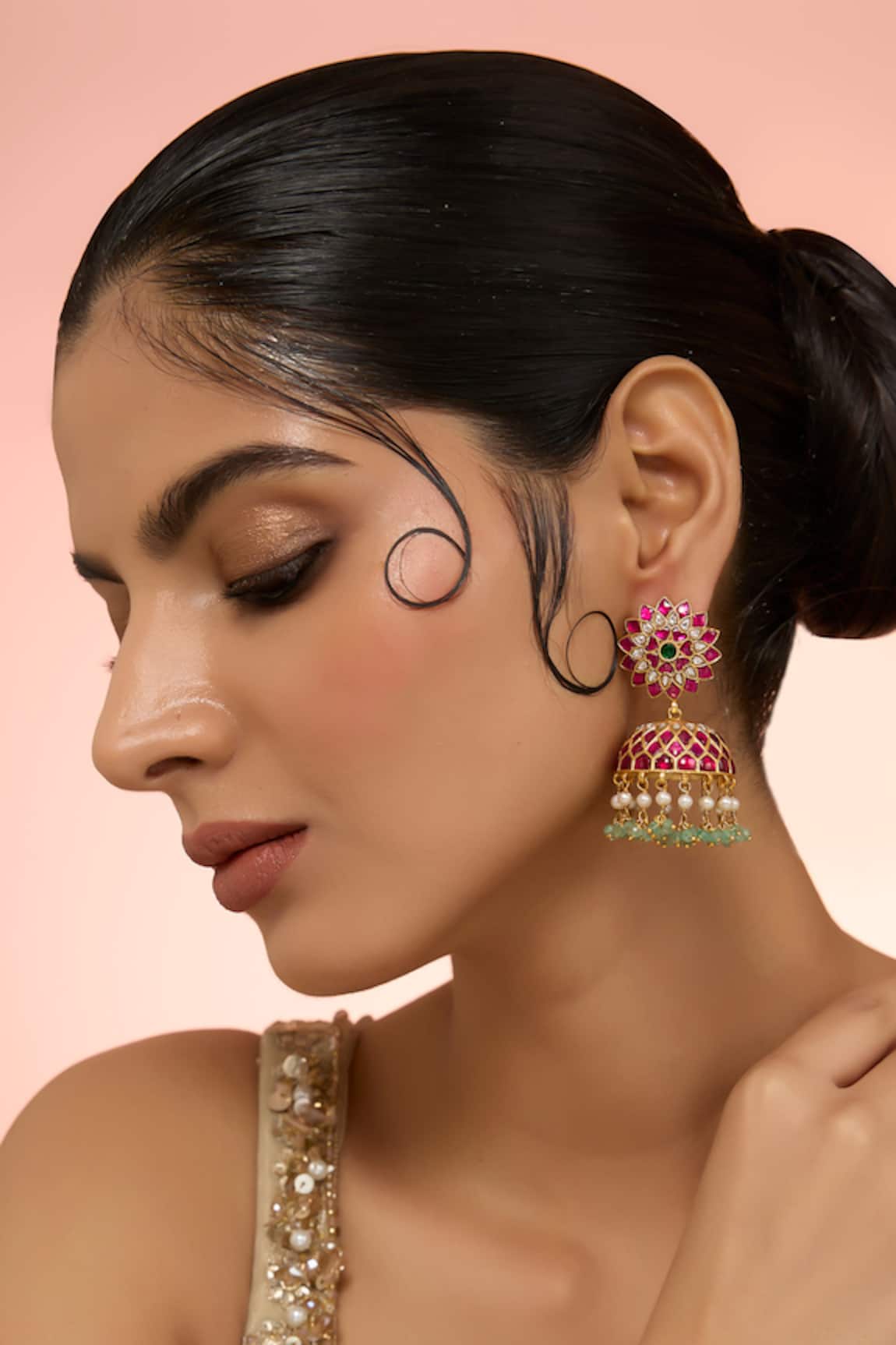 Karisa Designs Dharini Kundan Jhumkas 