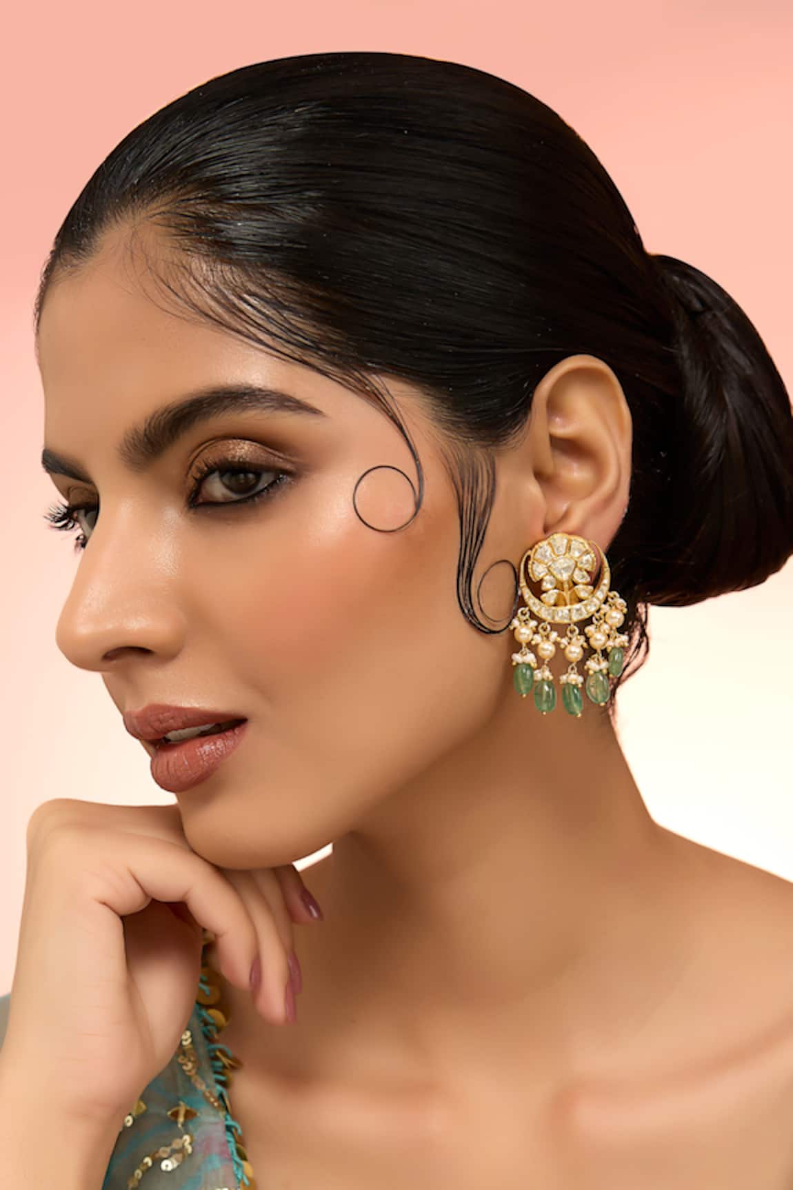 Karisa Designs Roobab Moissanite Earrings 