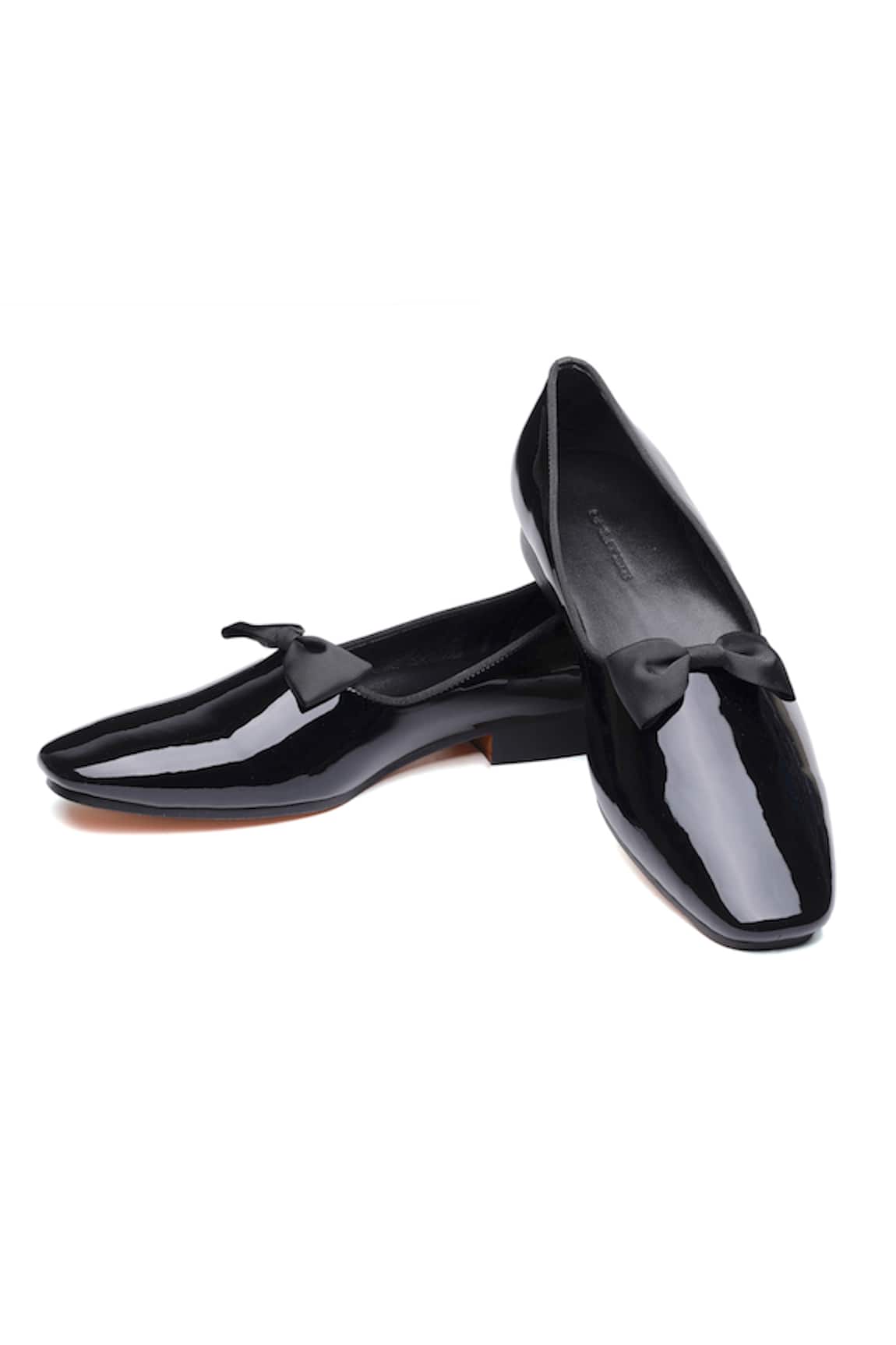 Shutiq Black Patent Leather Designer Shoes 