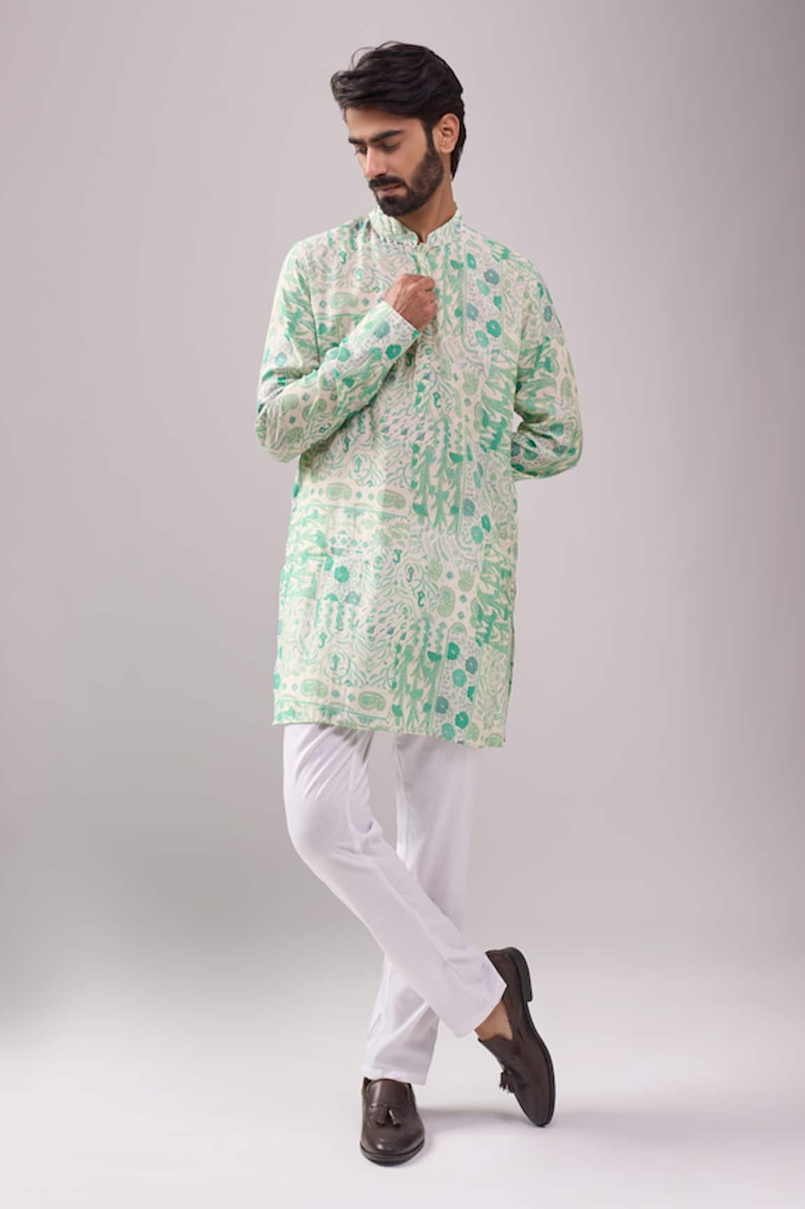 Spring Break Enchanted Print Kurta Set 