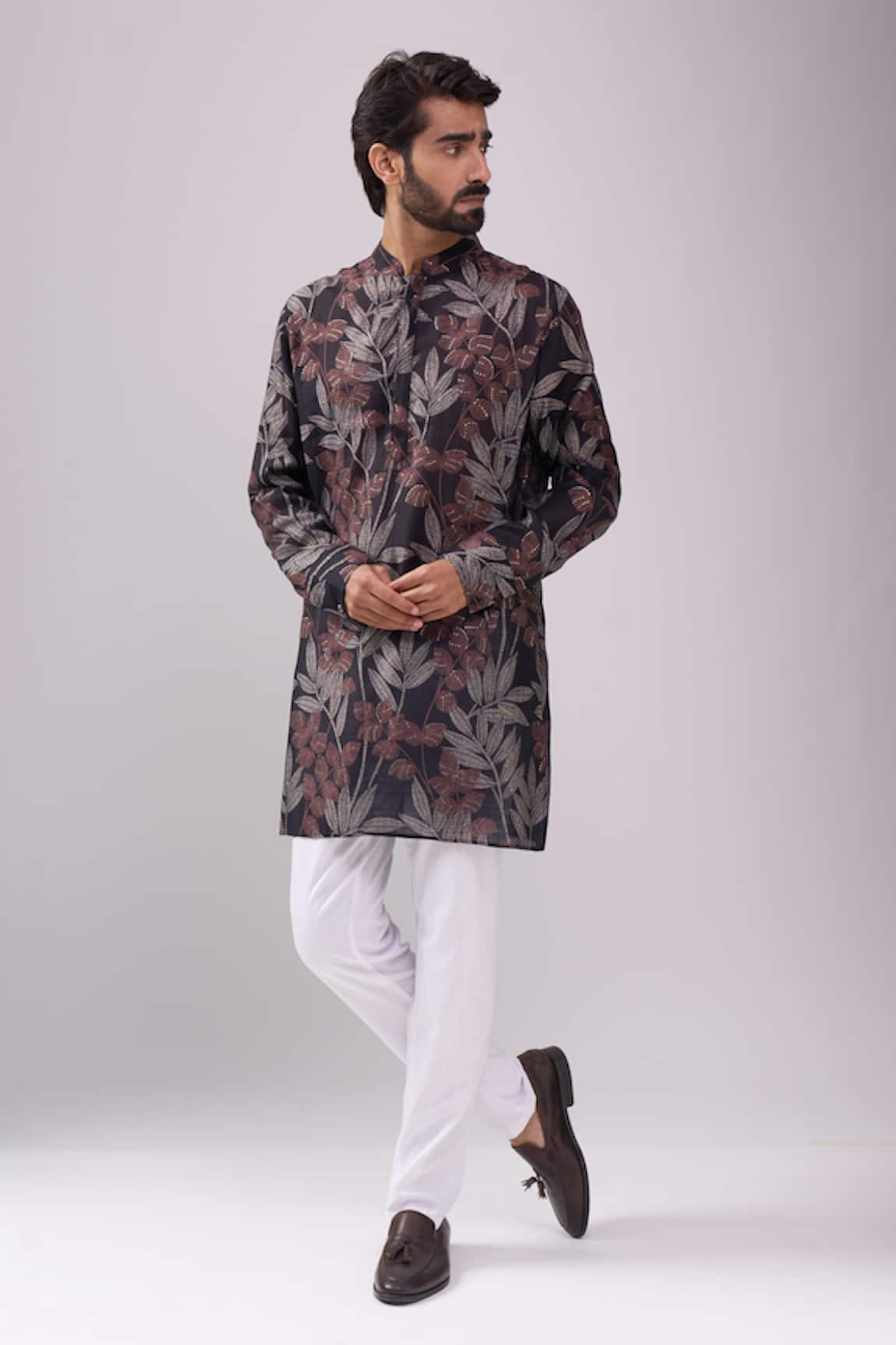 Spring Break Tropical Print Kurta Set 