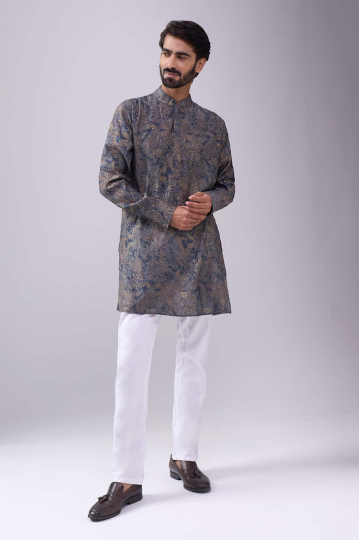 Spring Break Paisley Print Kurta Set 