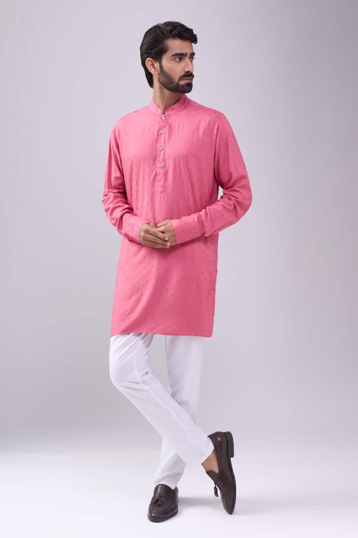 Spring Break Pink Printed Kurta 