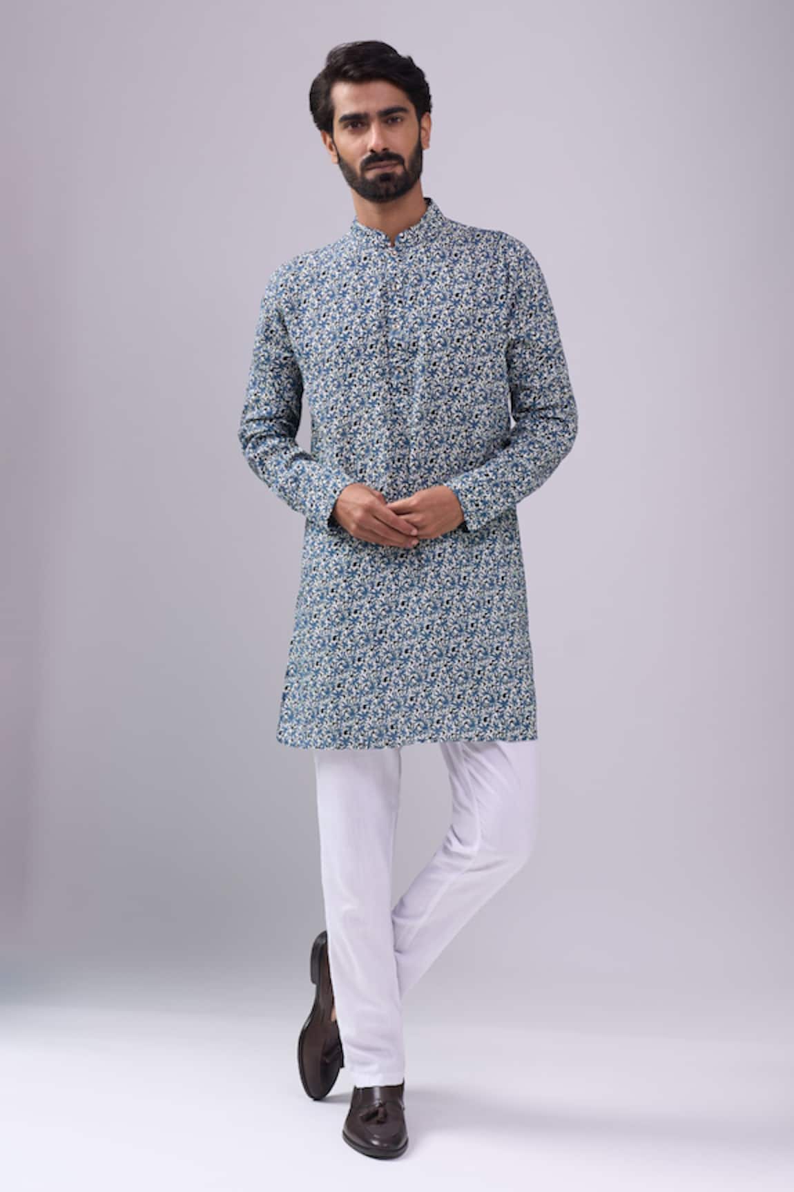 Spring Break Blue Printed Kurta 