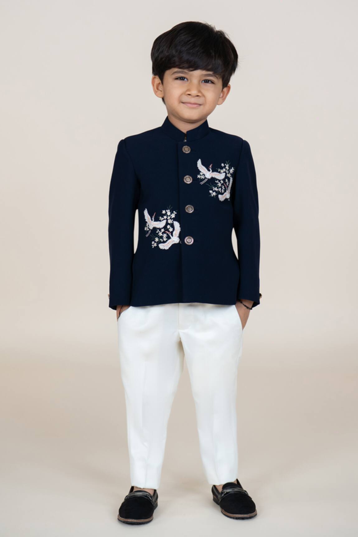 Little Boys Closet Designer Bandhgala & Pant Set 