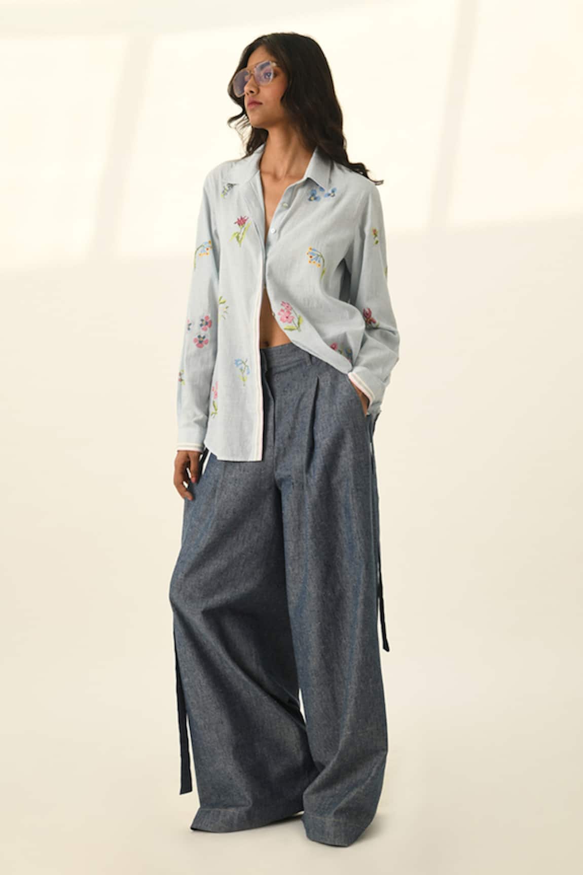 Payal Pratap Glabrifolia Cross Stitch Shirt 