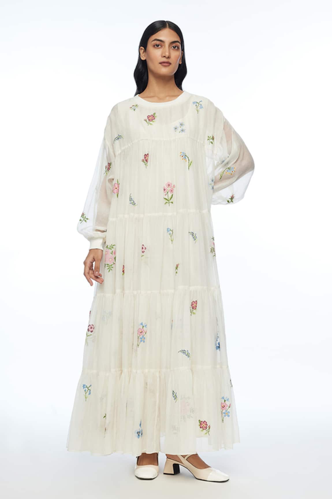 Payal Pratap Forrestiana Tiered Maxi Dress 