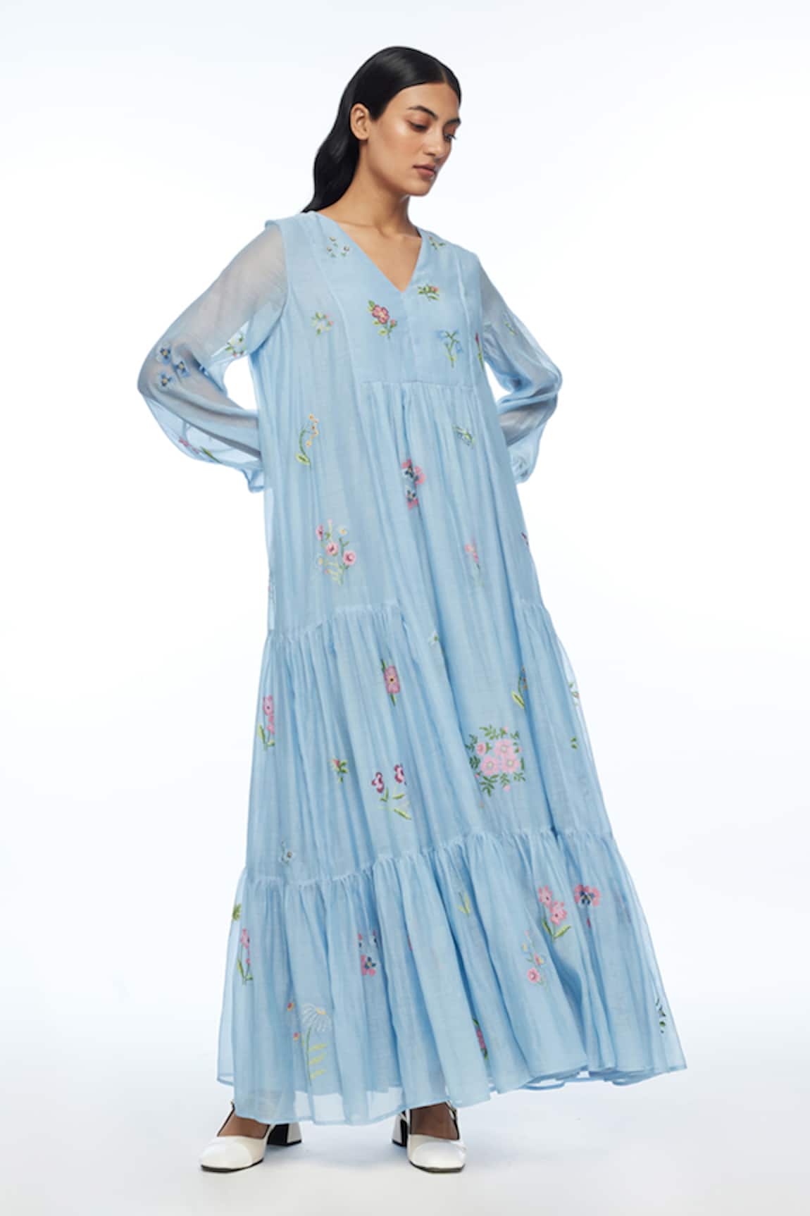 Payal Pratap Diplodonta Embroidered Dress 