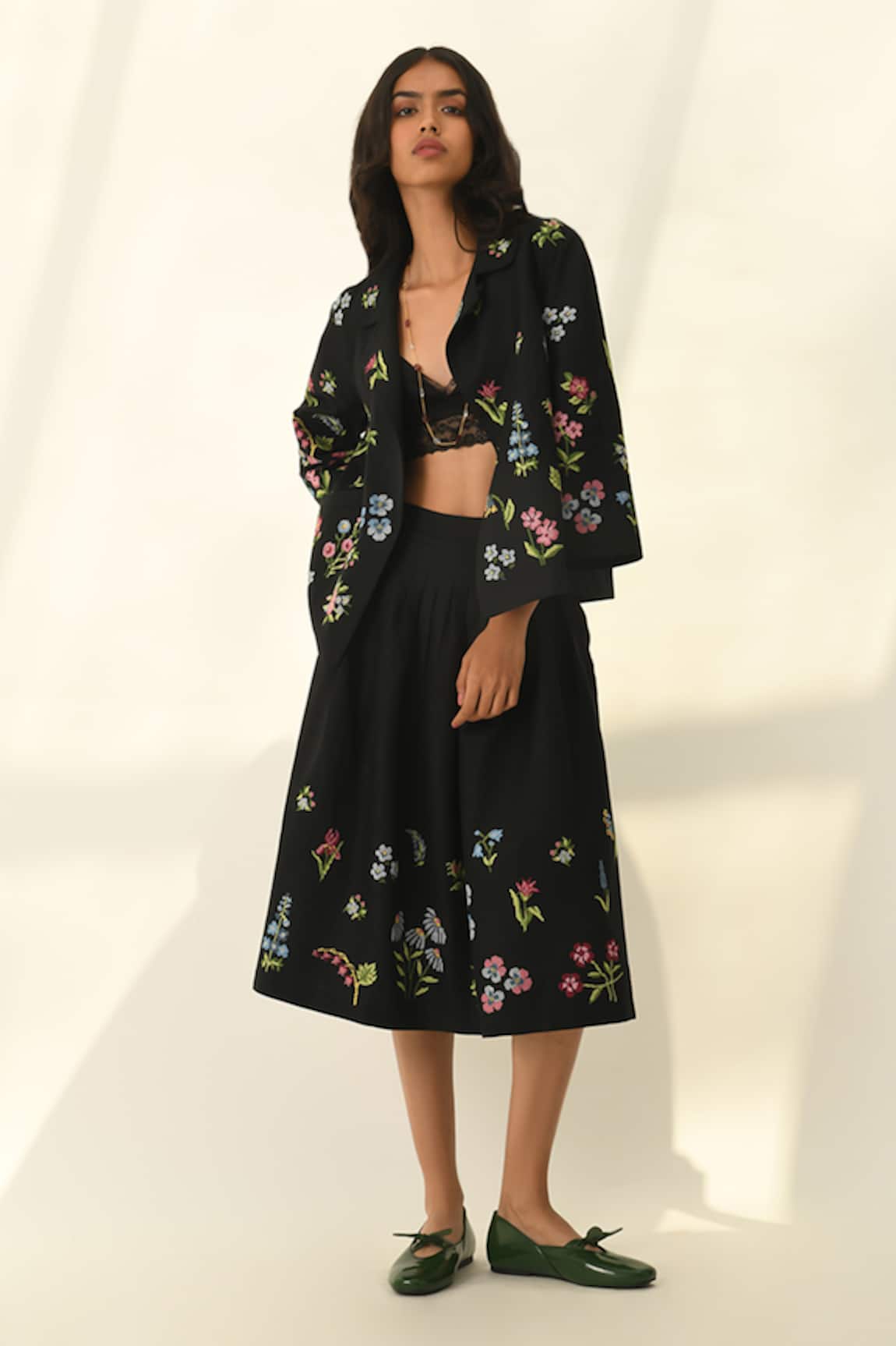 Payal Pratap Bellinda Pleated Skirt 