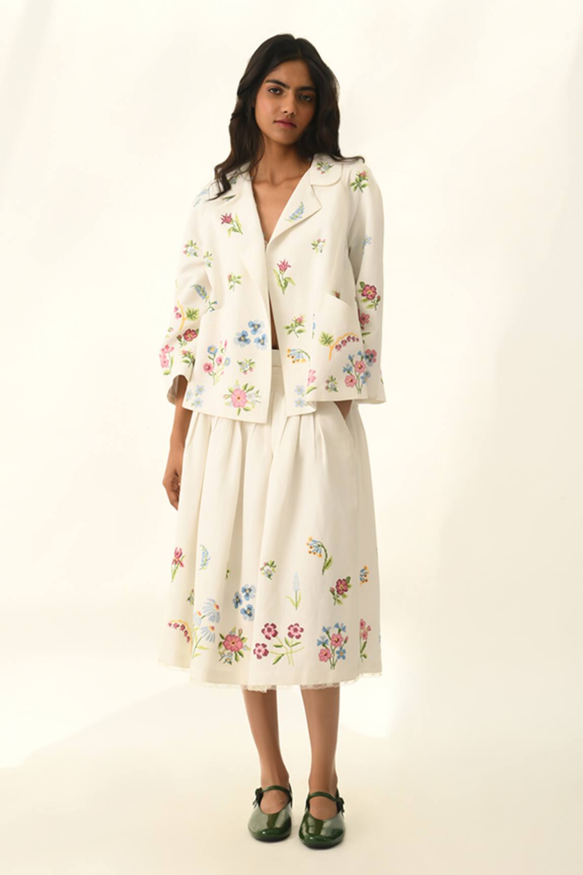 Payal Pratap Bellinda Pleated Skirt 
