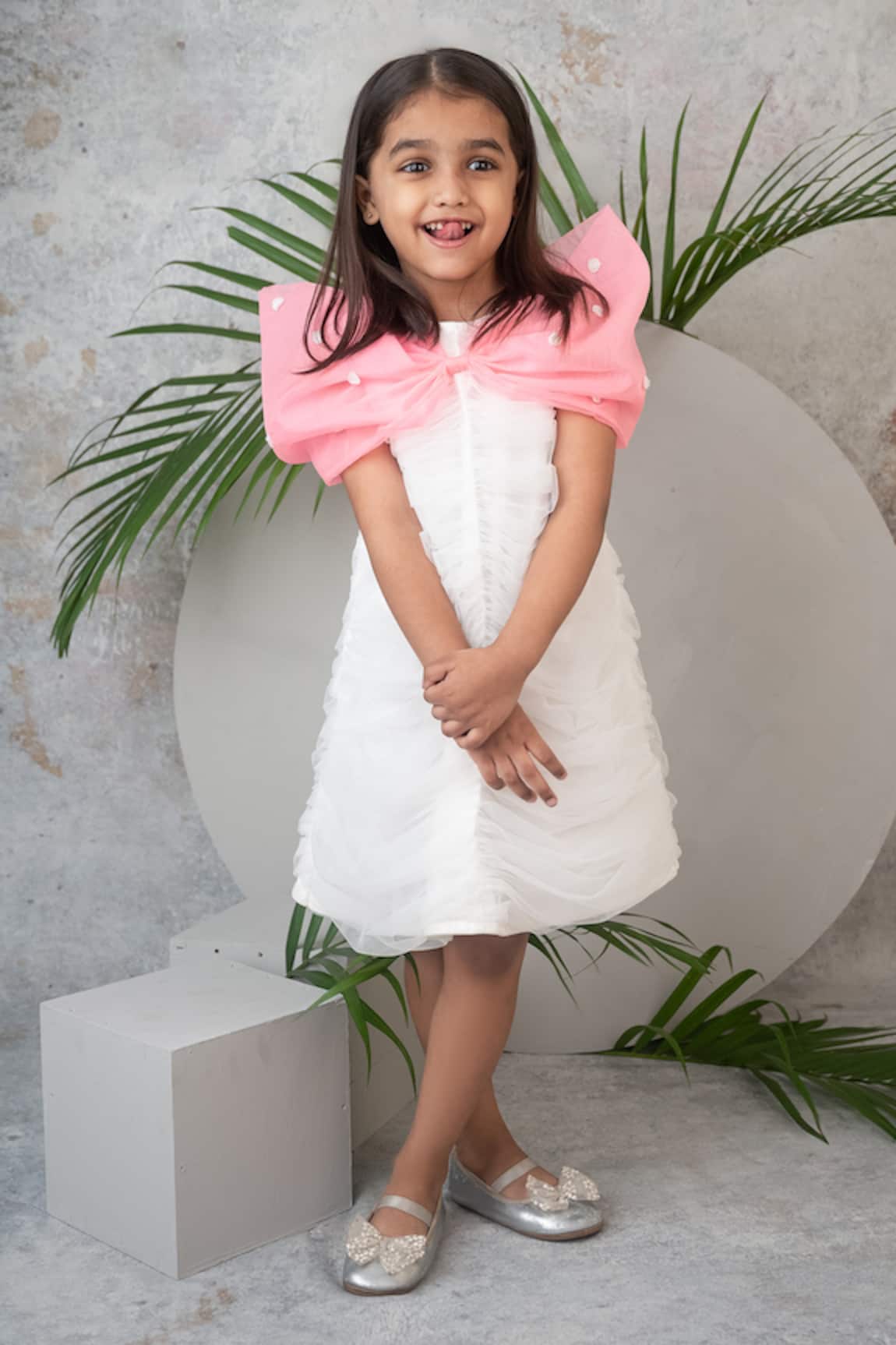 Label Neeti Ruched Bow Dress 
